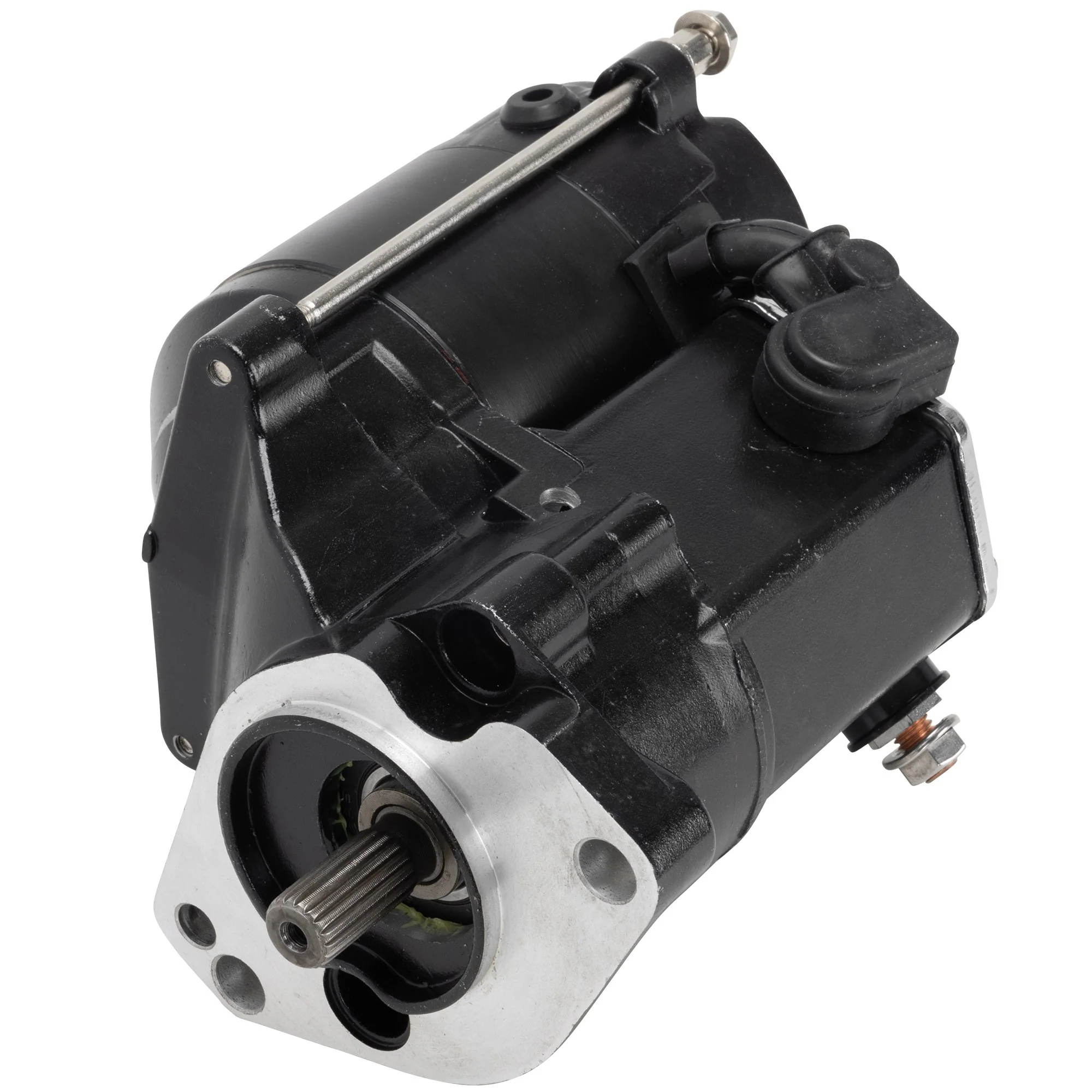 Replacement  Starter - 1990-2006 Harley-Davidson Big Twin/Twin Cam - Black - Image 8