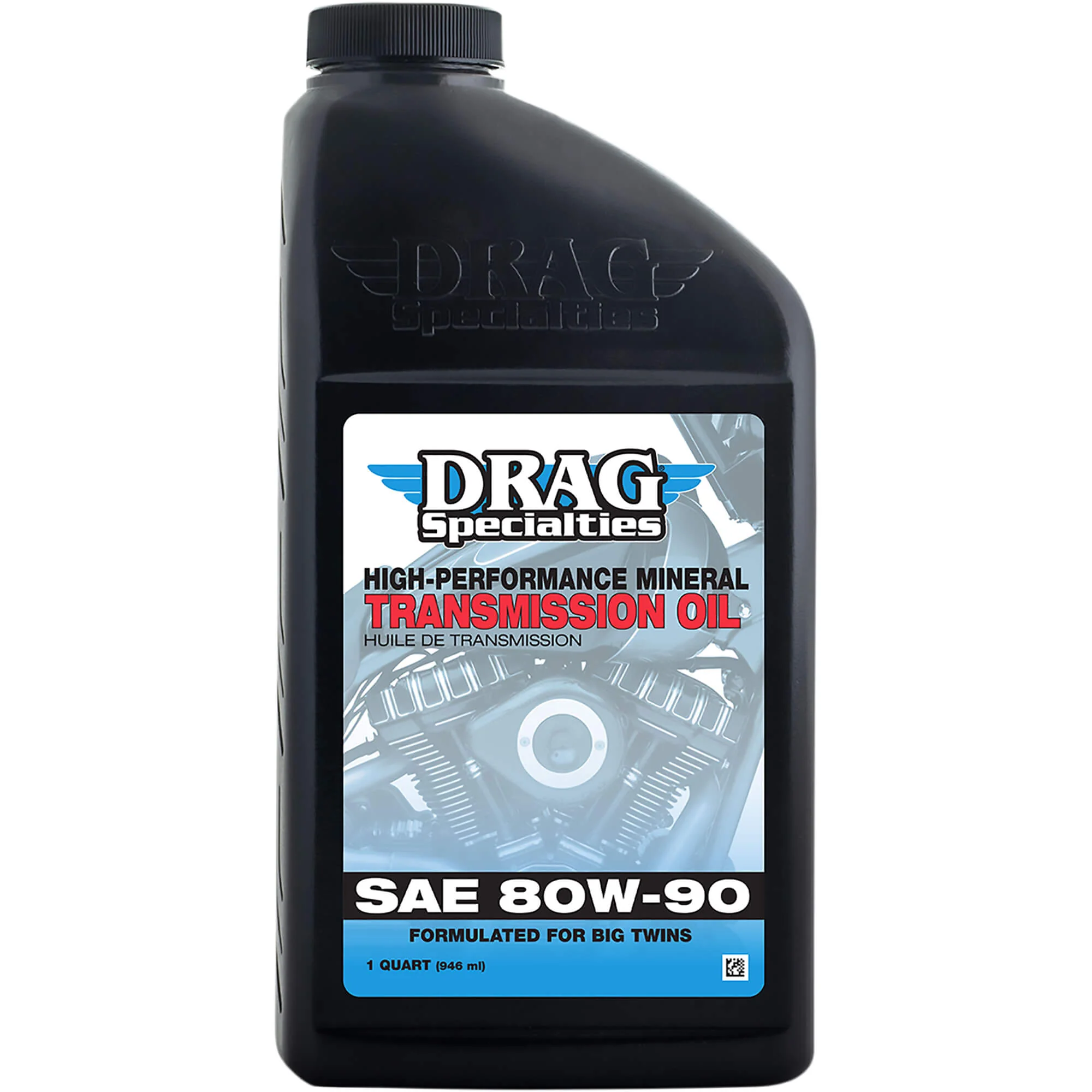 SAE 80W-90 High-Performance Mineral Transmission Oil for Big Twins - 1 quart