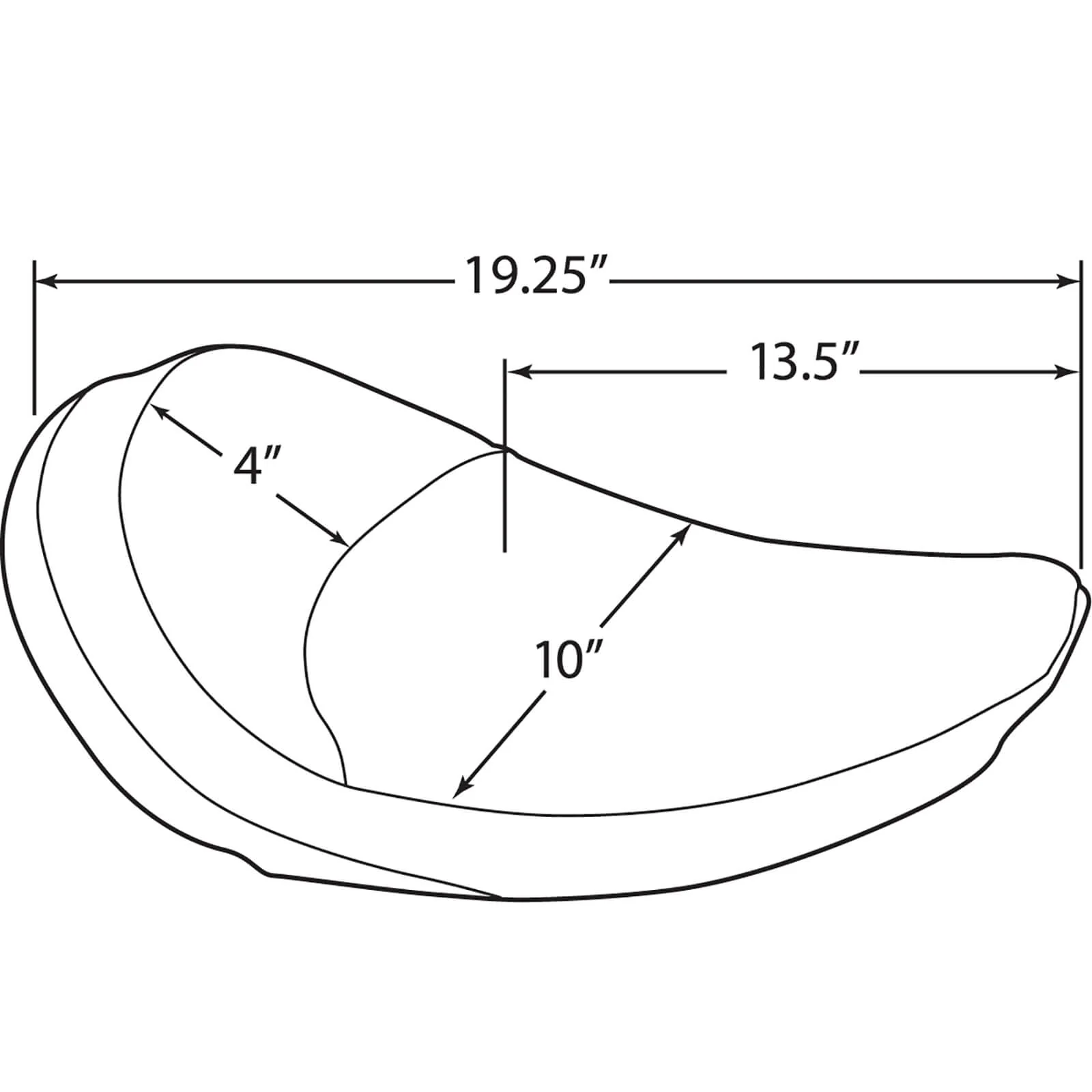 Solo Seat - Smooth - 1958-1984 Harley-Davidson FX/FL - Image 3