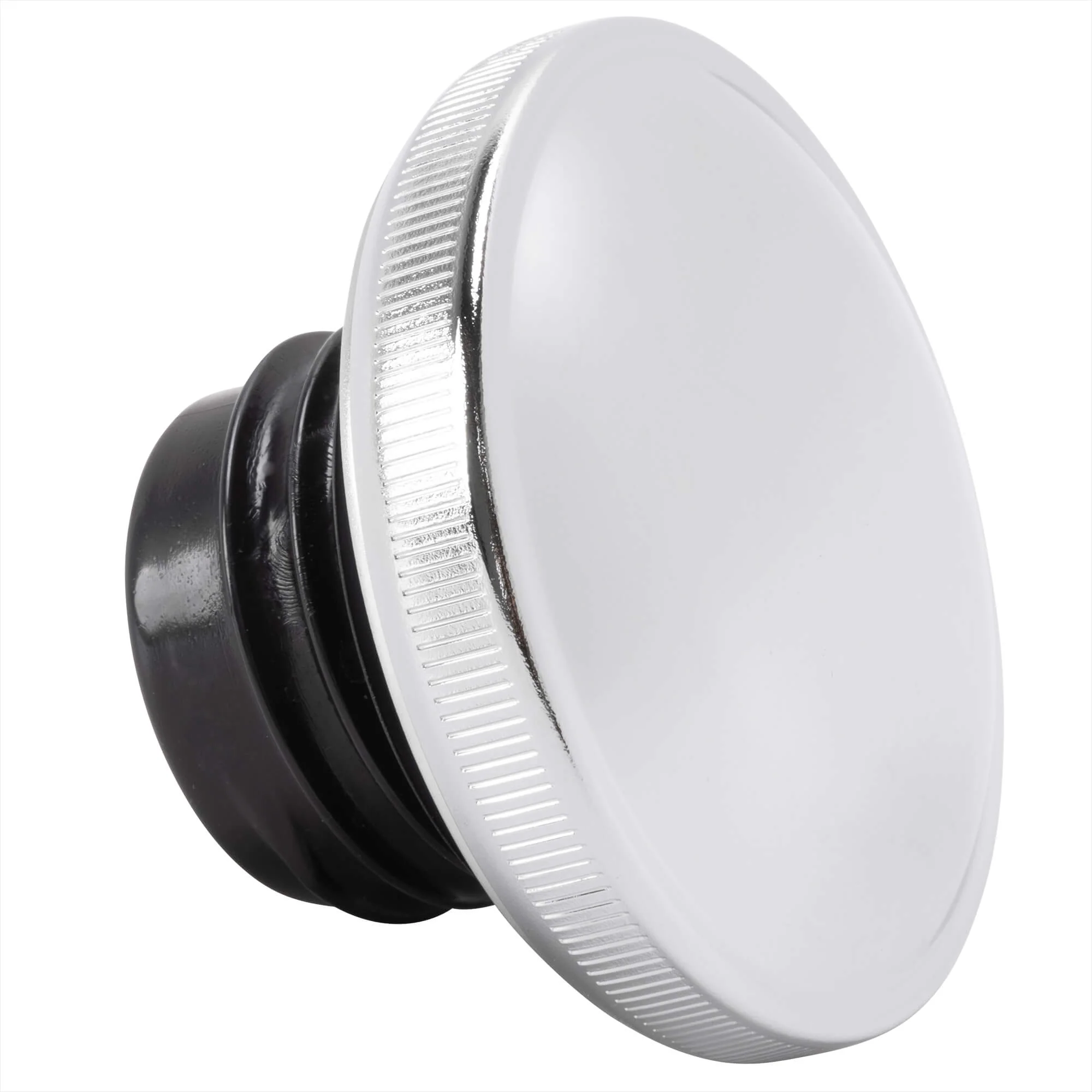 Vented Screw-In Gas Cap - Chrome - 1982-1996 Harley-Davidson - Image 2