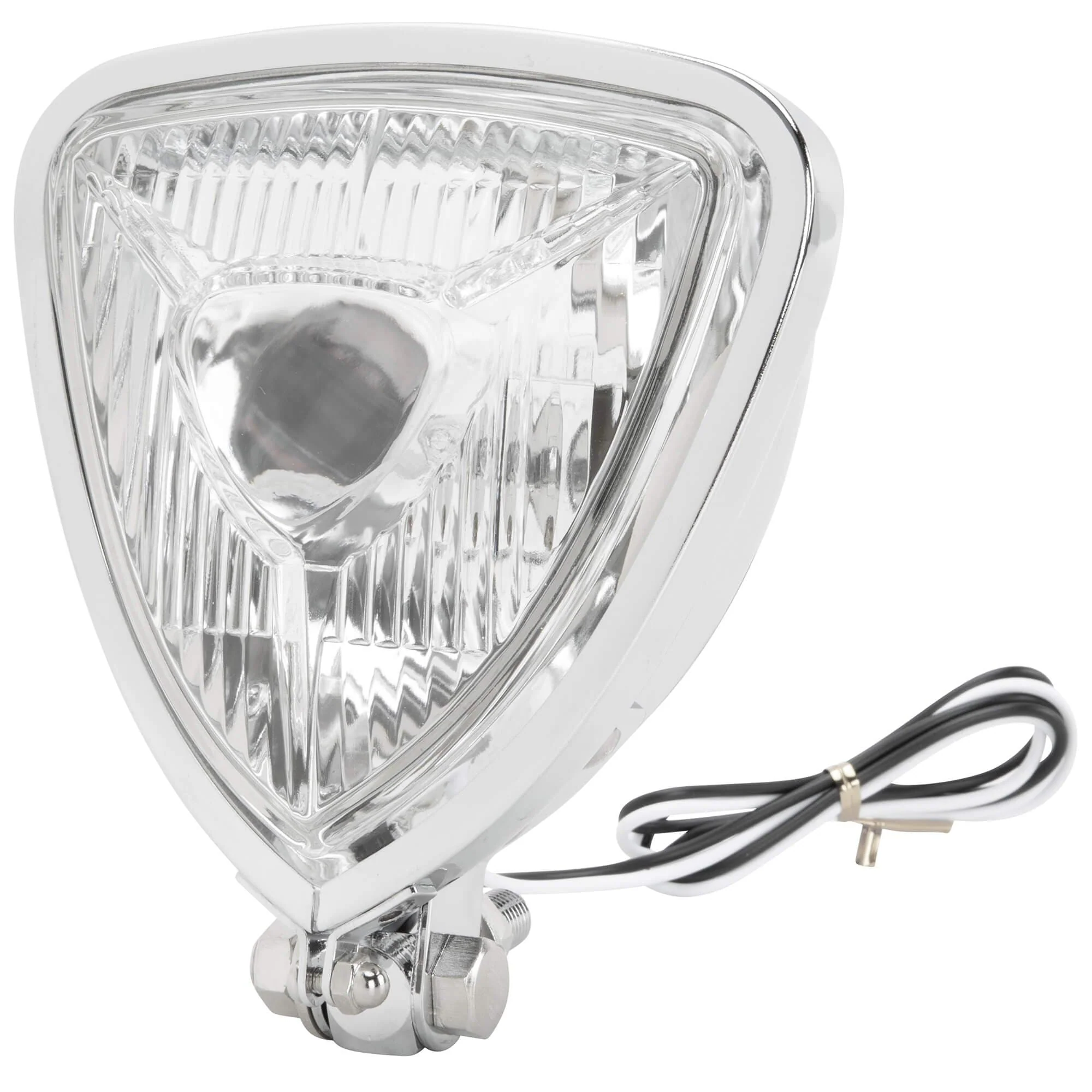 Aris Style Triangular Headlight - Chrome