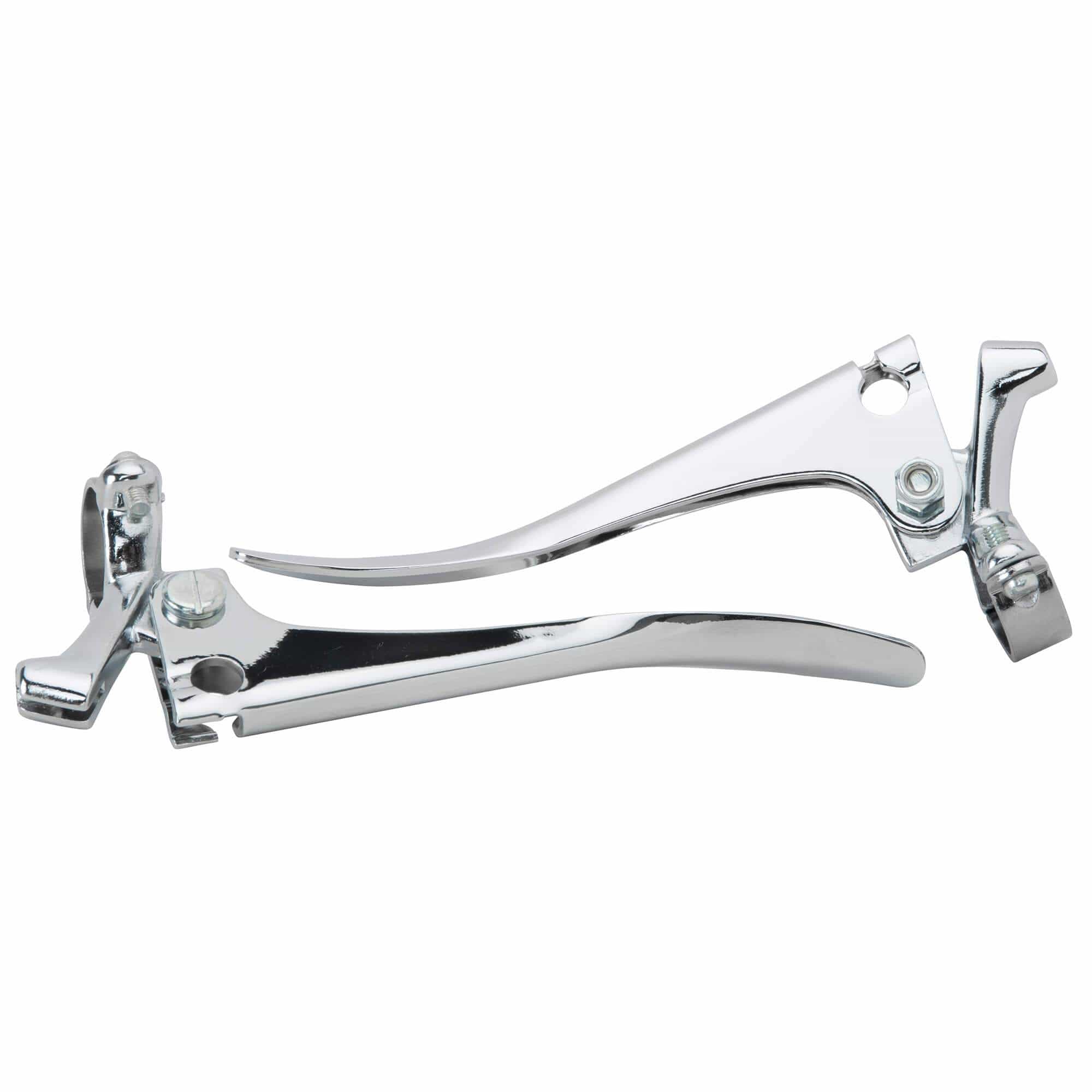 Chromed Steel Brake and Clutch Blade Levers Control Set for 1 inch Bars - Image 3