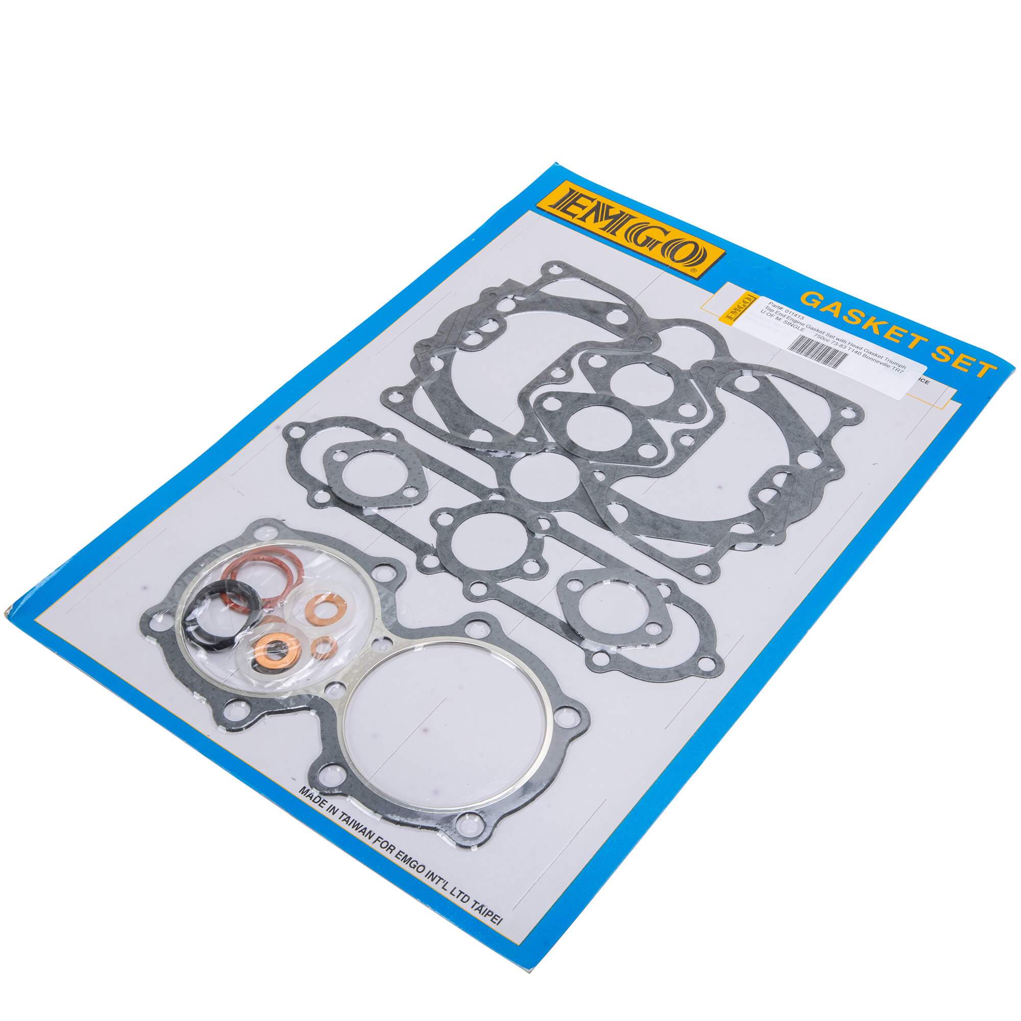 Top End Engine Gasket Set with Head Gasket Triumph 750cc 1973-1983 T140 Bonneville TR7 - Image 3