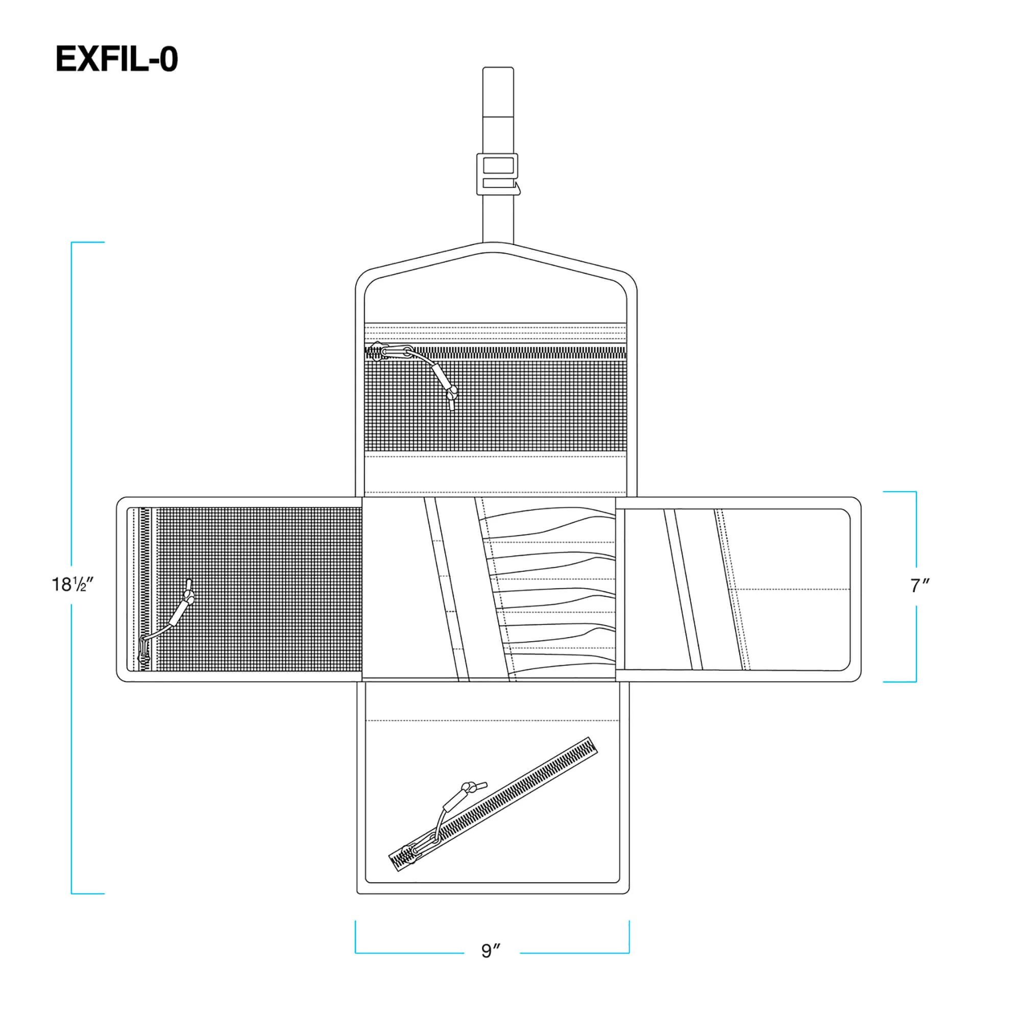 EXFIL-0 2.0 Tool Roll - Black - Image 3