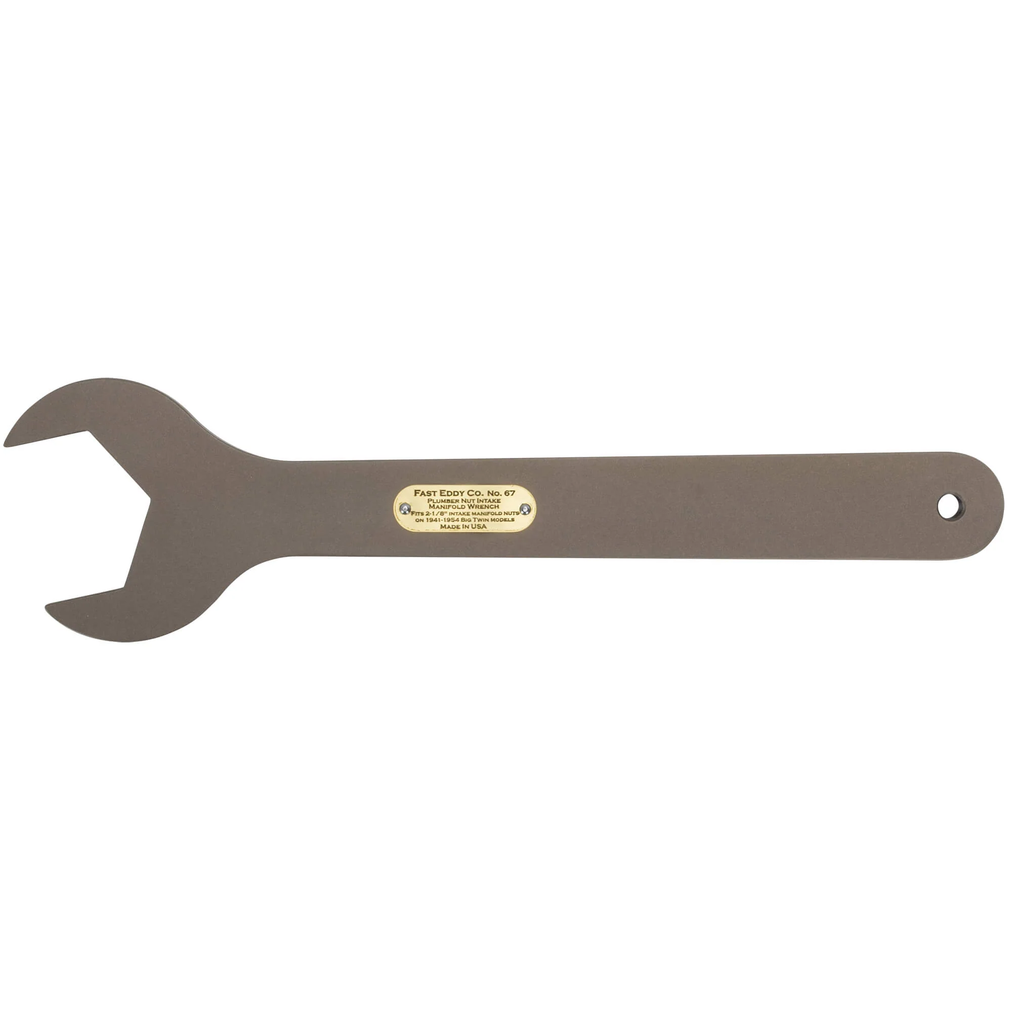 No. 67 Plumber Nut Intake Wrench for 1941-1954 Harley-Davidson FL Large Style Intakes - Image 3