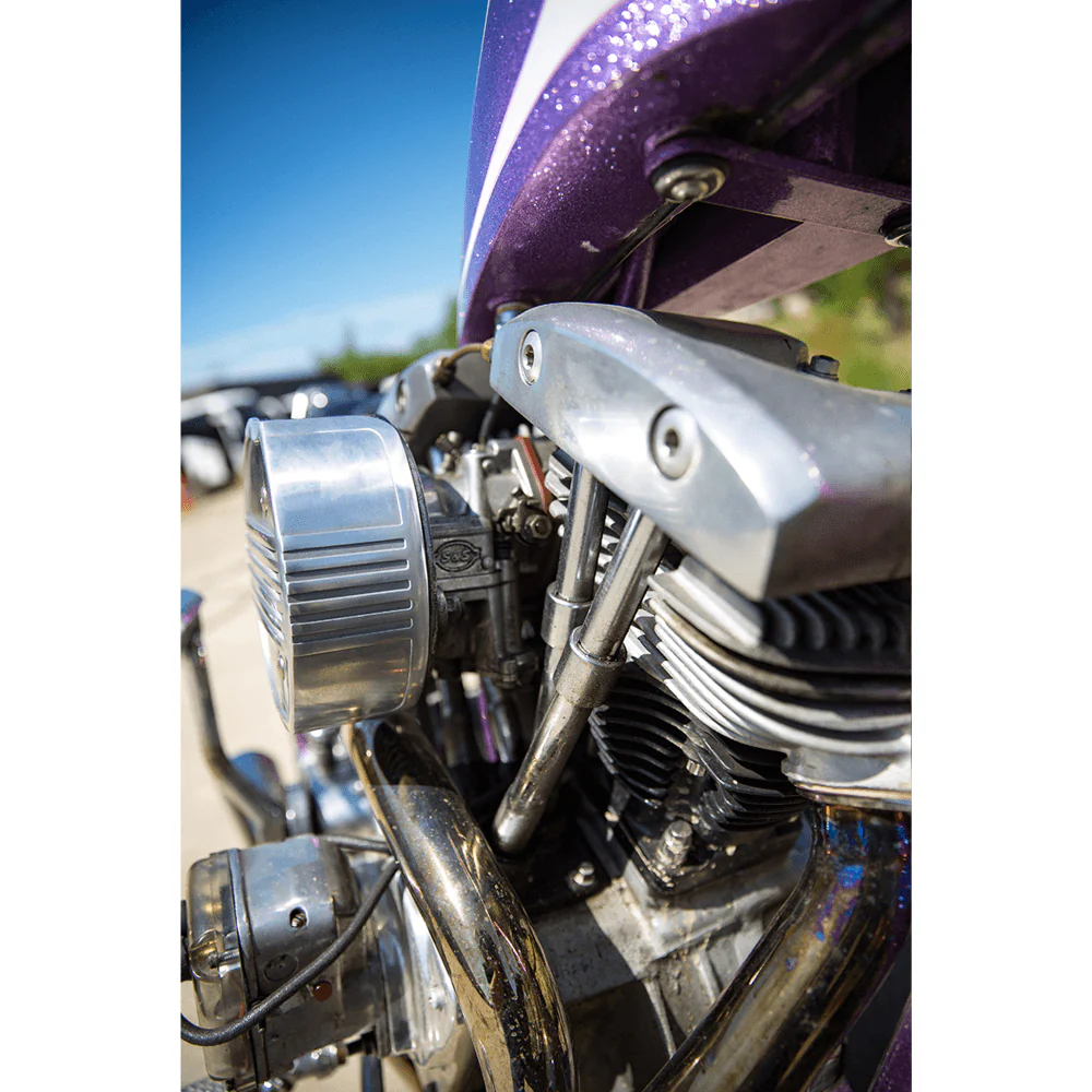Finned Air Cleaner Cover for S&S Super E/G - Semi Polished - Image 11