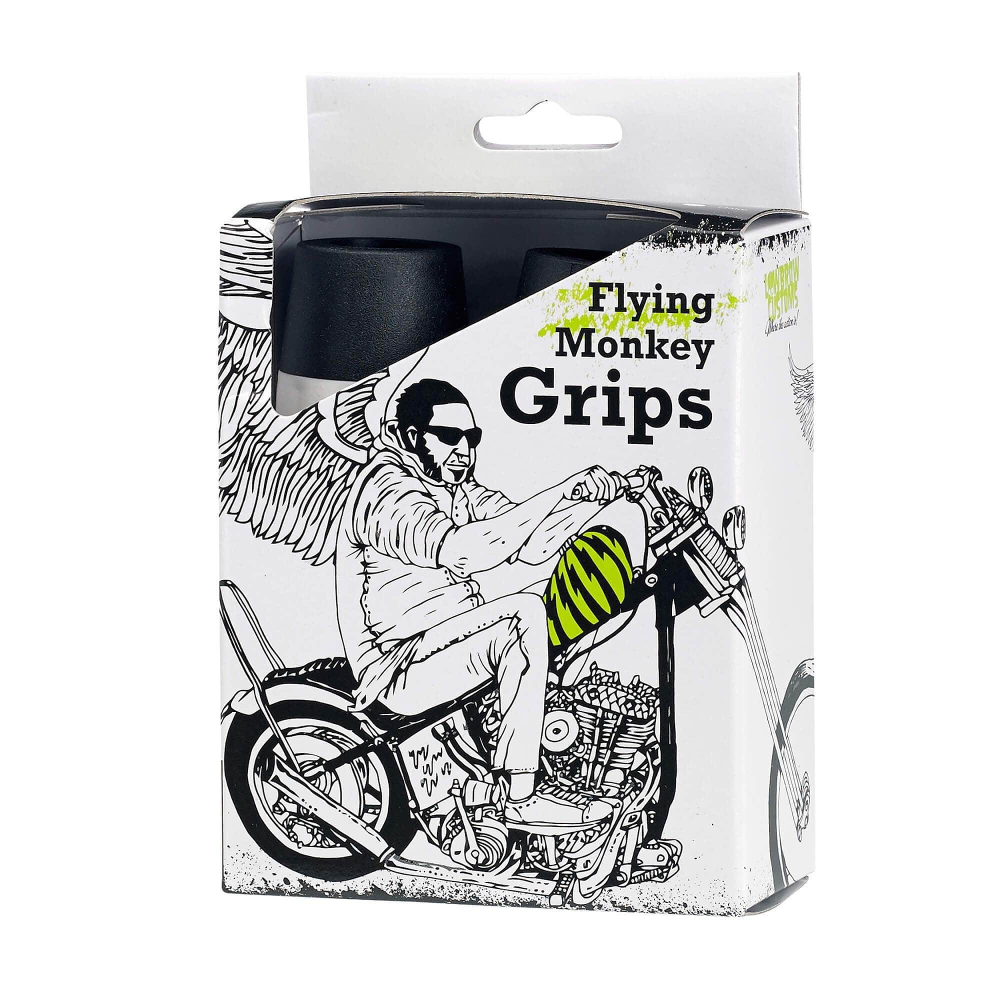 Flying Monkey Grips - Black and White Stripes - 1 inch - Image 3