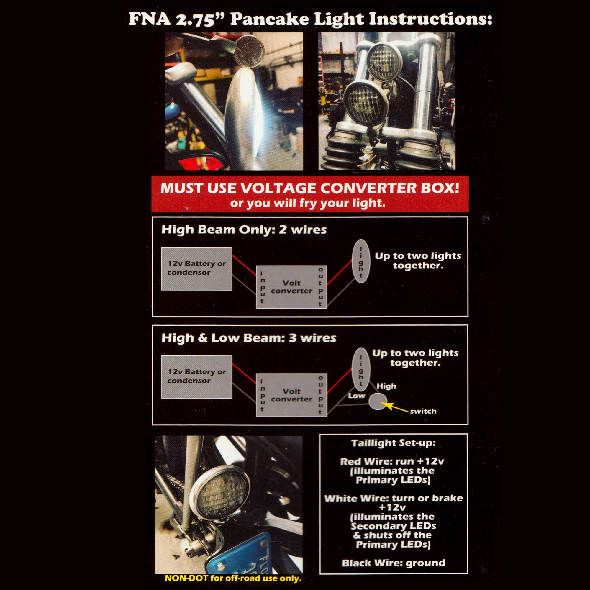 2-3/4 inch Pancake Headlight - Clear Lens - Image 4