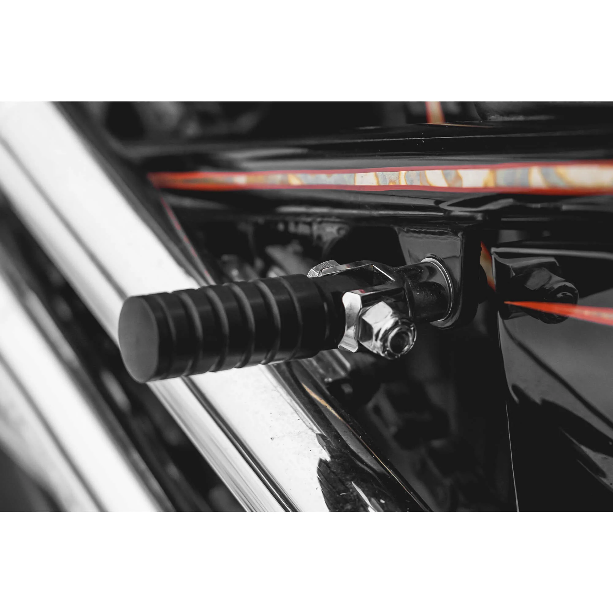 FTCL - SHoRTi Foot Pegs - 7075 Aluminum - Black Anodized - Deluxe Weld-on Kit - Image 10