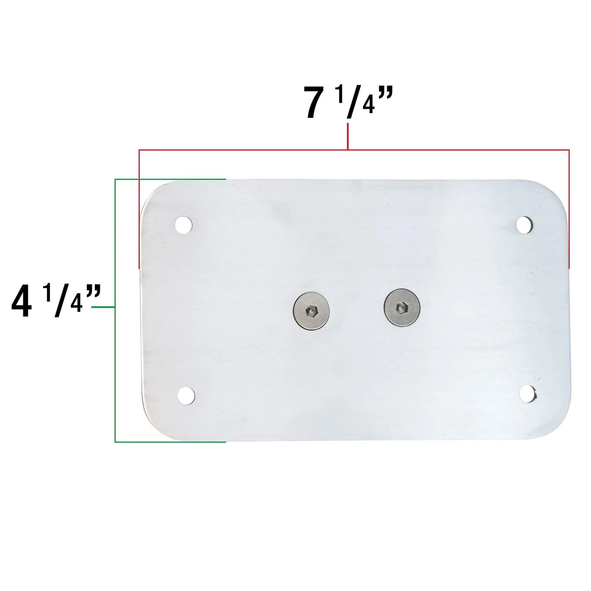 Axle Mount License Plate Bracket - 3/4 inch Axles - Vertical or Horizontal - Image 5