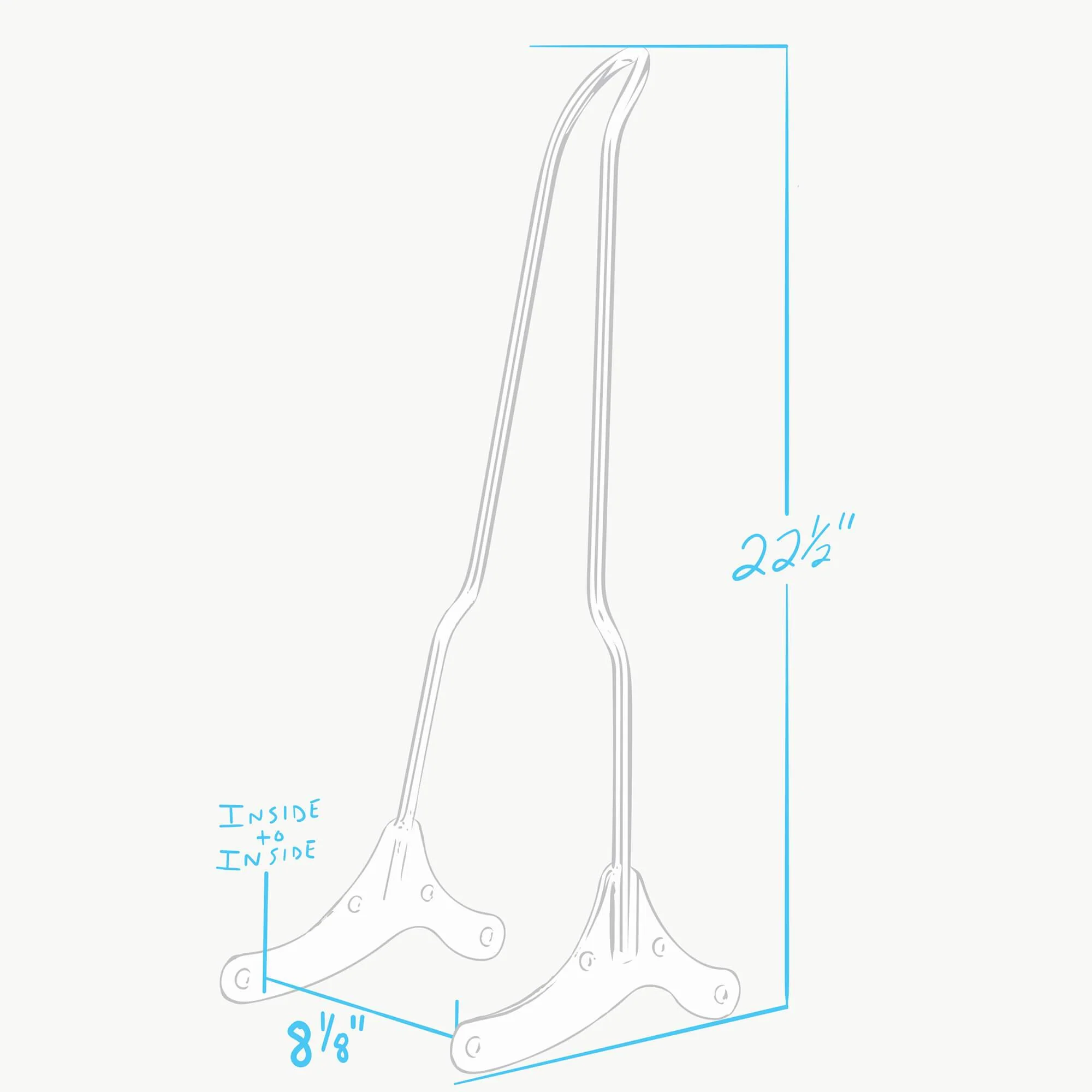 Chopper Bolt On Sissy Bar - 1994 - 2003 Sportsters - Image 4