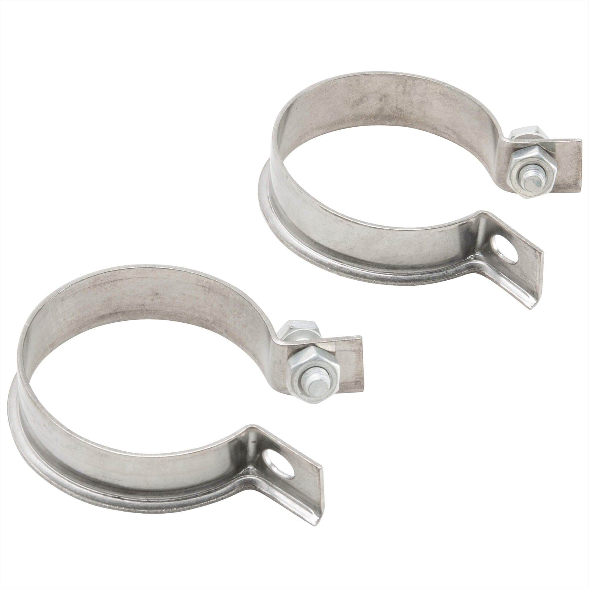 Exhaust Port Clamp Set for 1952 - 1976 Harley-Davidson K and XL Models - Stainless Steel - OEM #65519-52 HDW