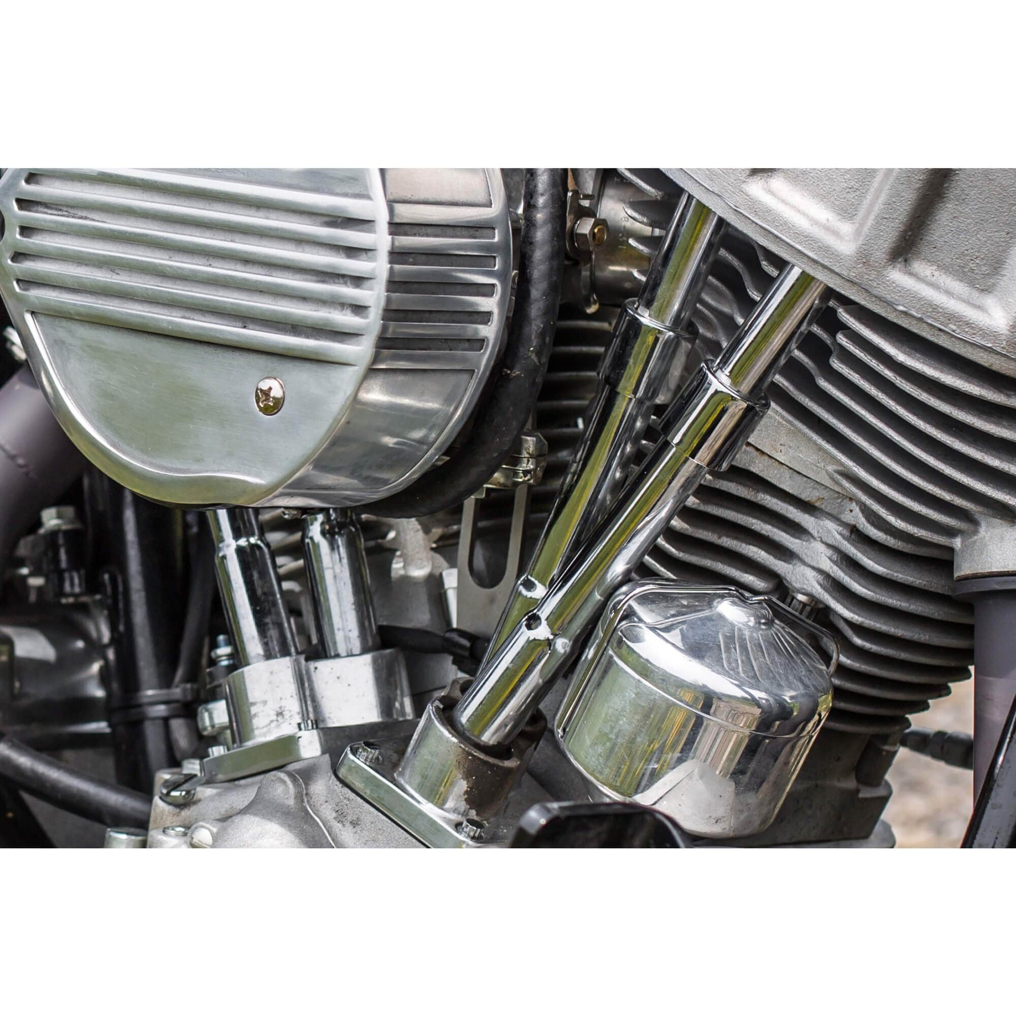 S&S Carburetor Support Bracket - Harley-Davidson Shovelhead - Tumbled Stainless - Image 4
