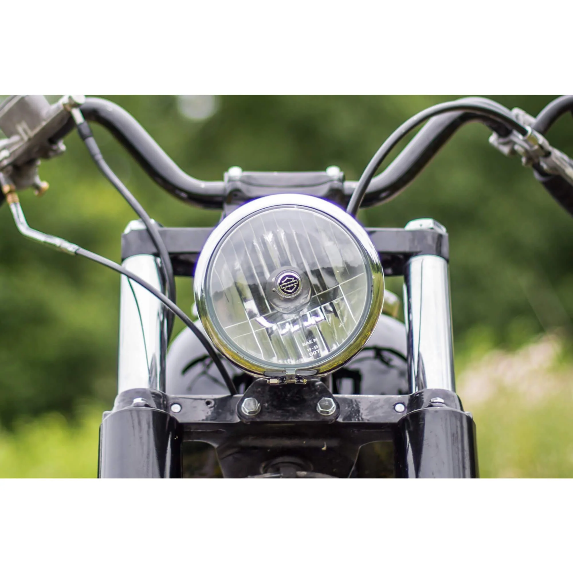 Wideglide Headlight Mount 1948 - 1985 Harley-Davidson FLH - Tumbled Stainless - Image 5