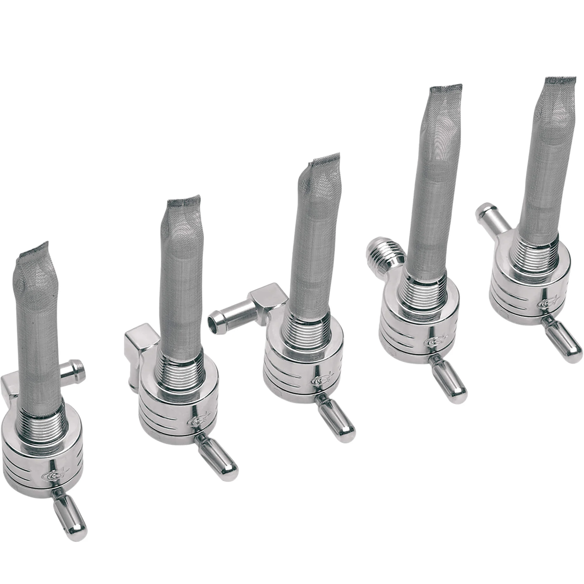 3/8 inch NPT Click-Slick Petcock - Round Body - Chrome - Backward - Image 2
