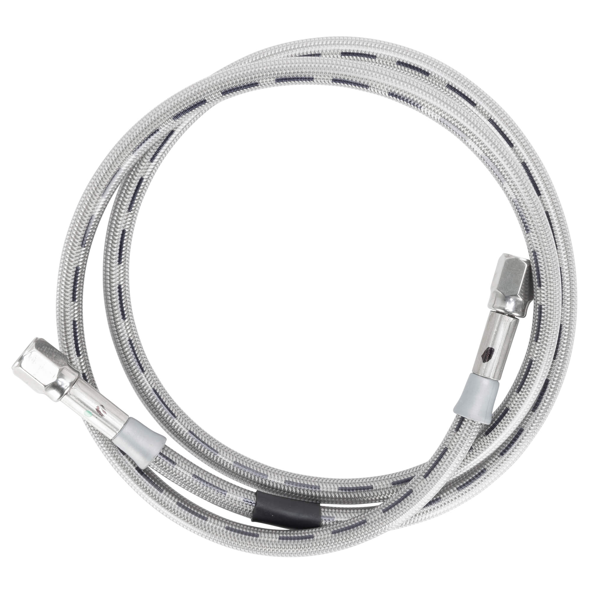 30342TC-CL Universal Braided Stainless Brake Line - 42" - Clear Coated