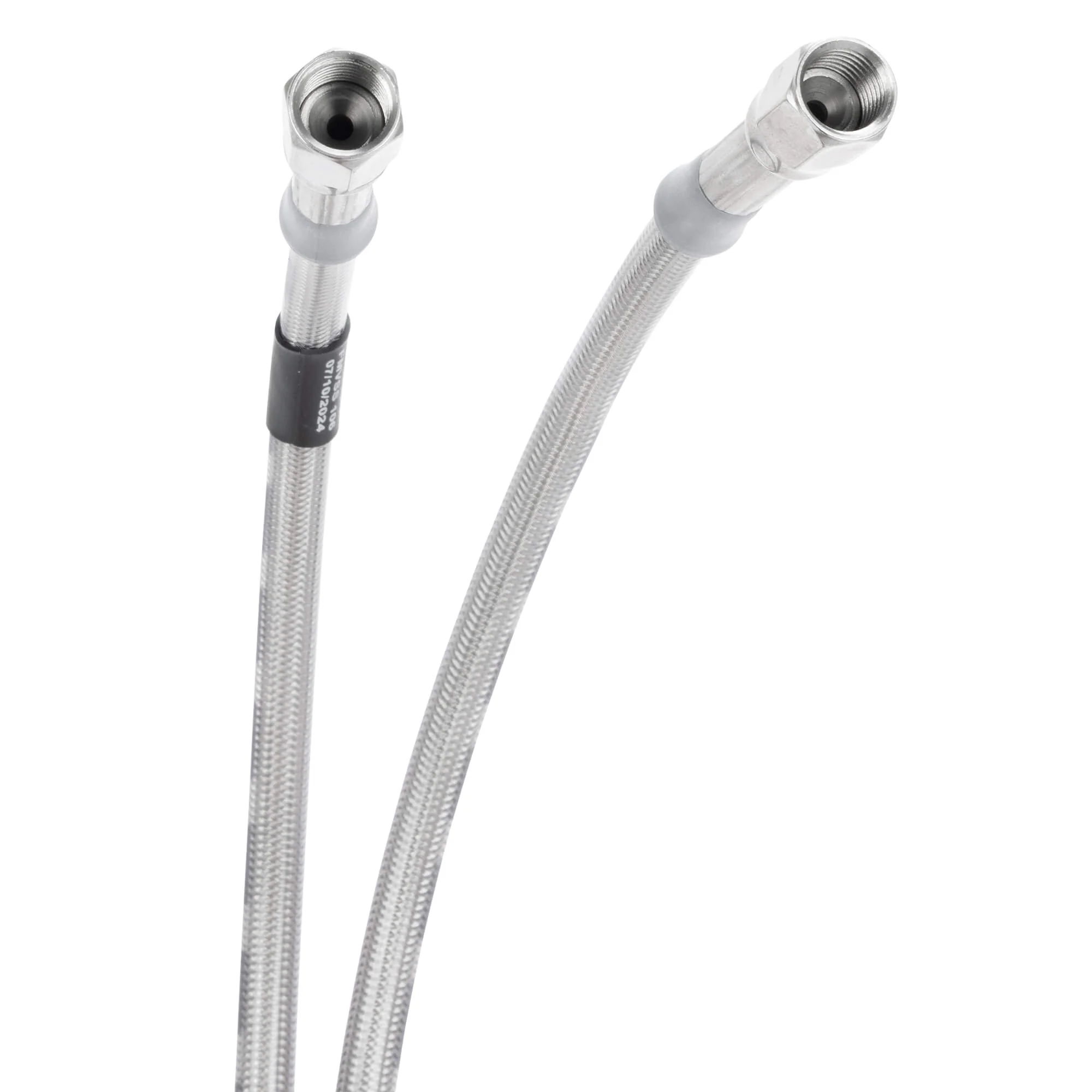 30350TC-C - Universal Braided Stainless Brake Line - 50" - Clear Coated - Image 3