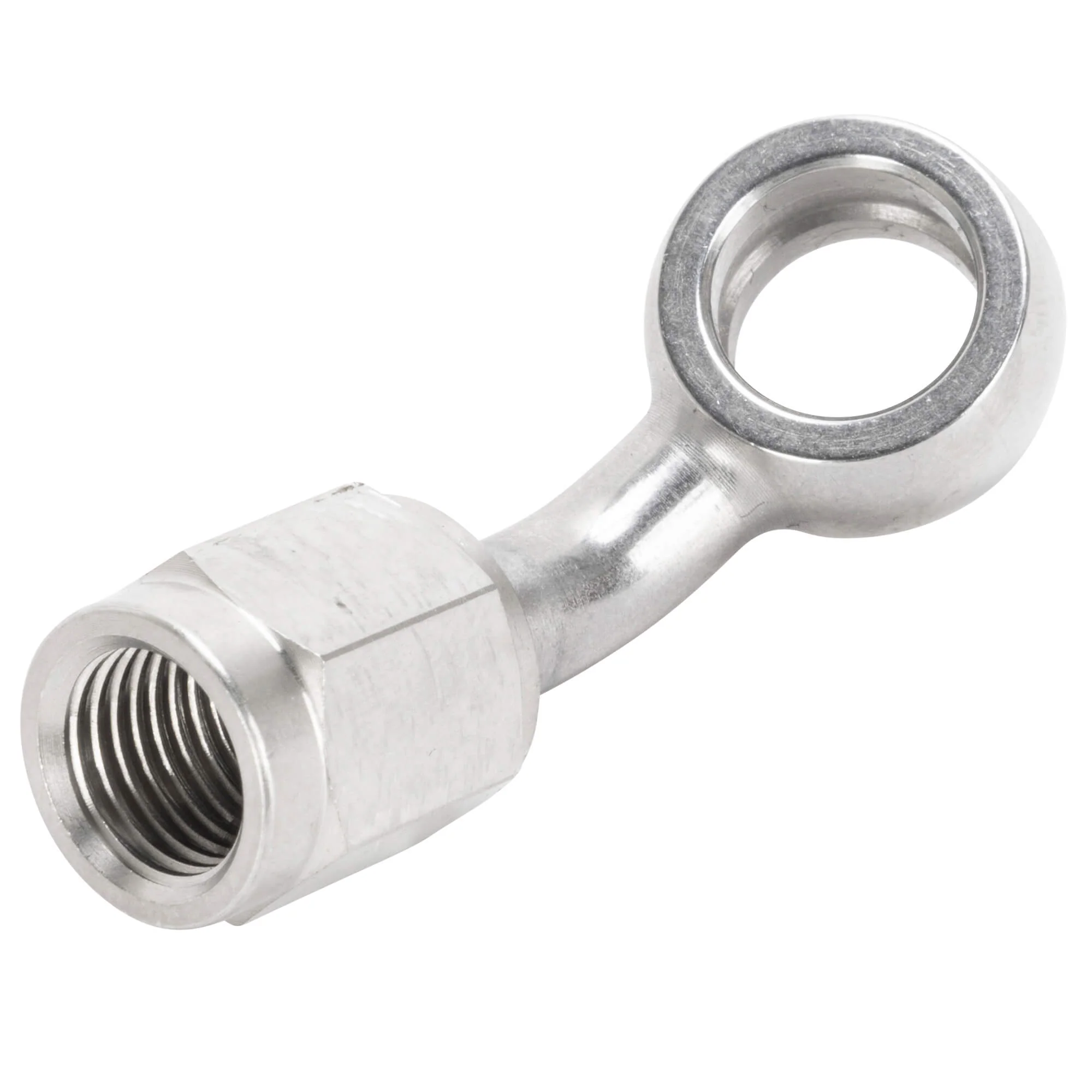 PMCHD-005C 45 Degree AN3 Female Banjo Fitting - Stainless Steel - Image 3