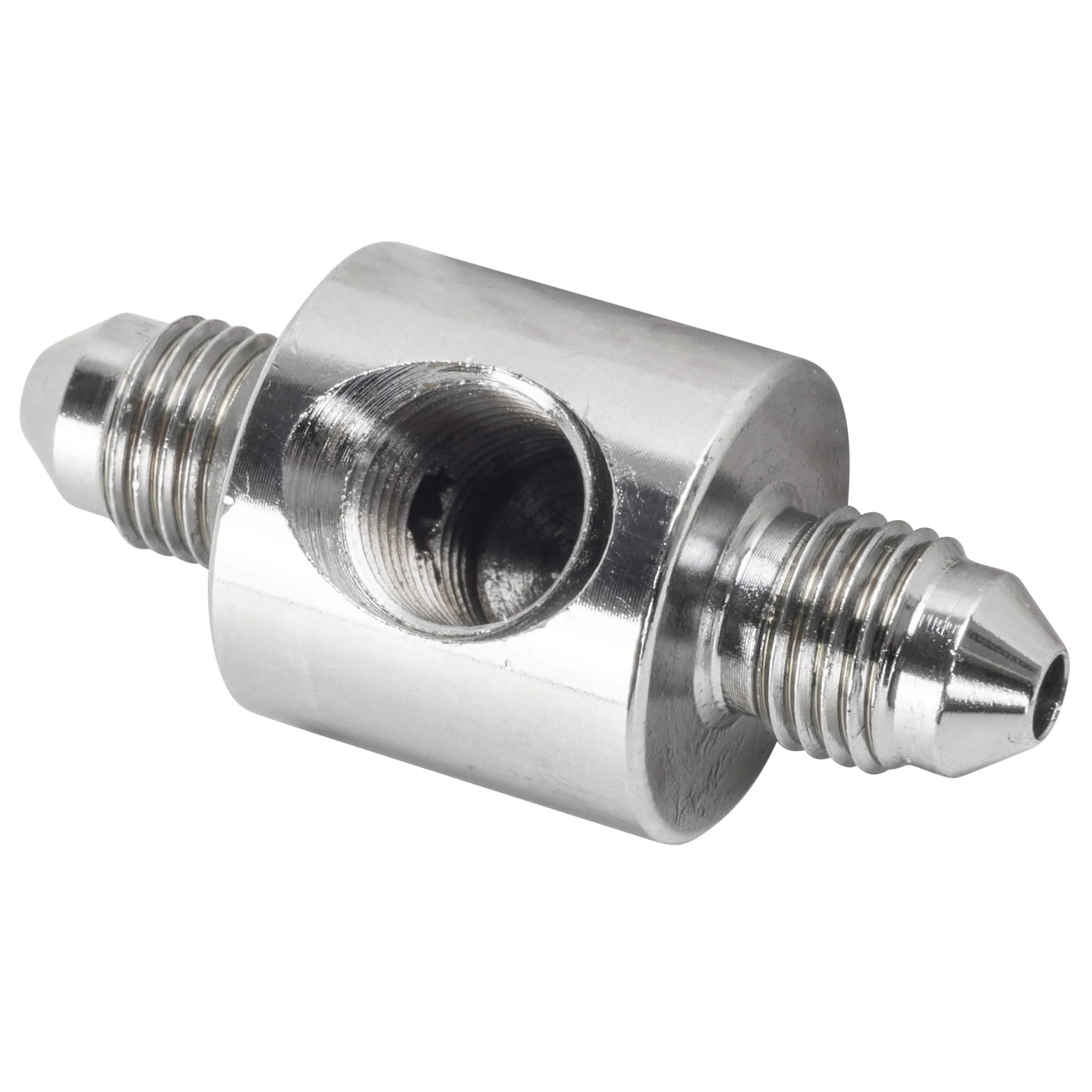 PMCHD-011C 1/8 inch NPT Universal Rear Junction Block with Brake Light Switch Hole - Stainless Steel
