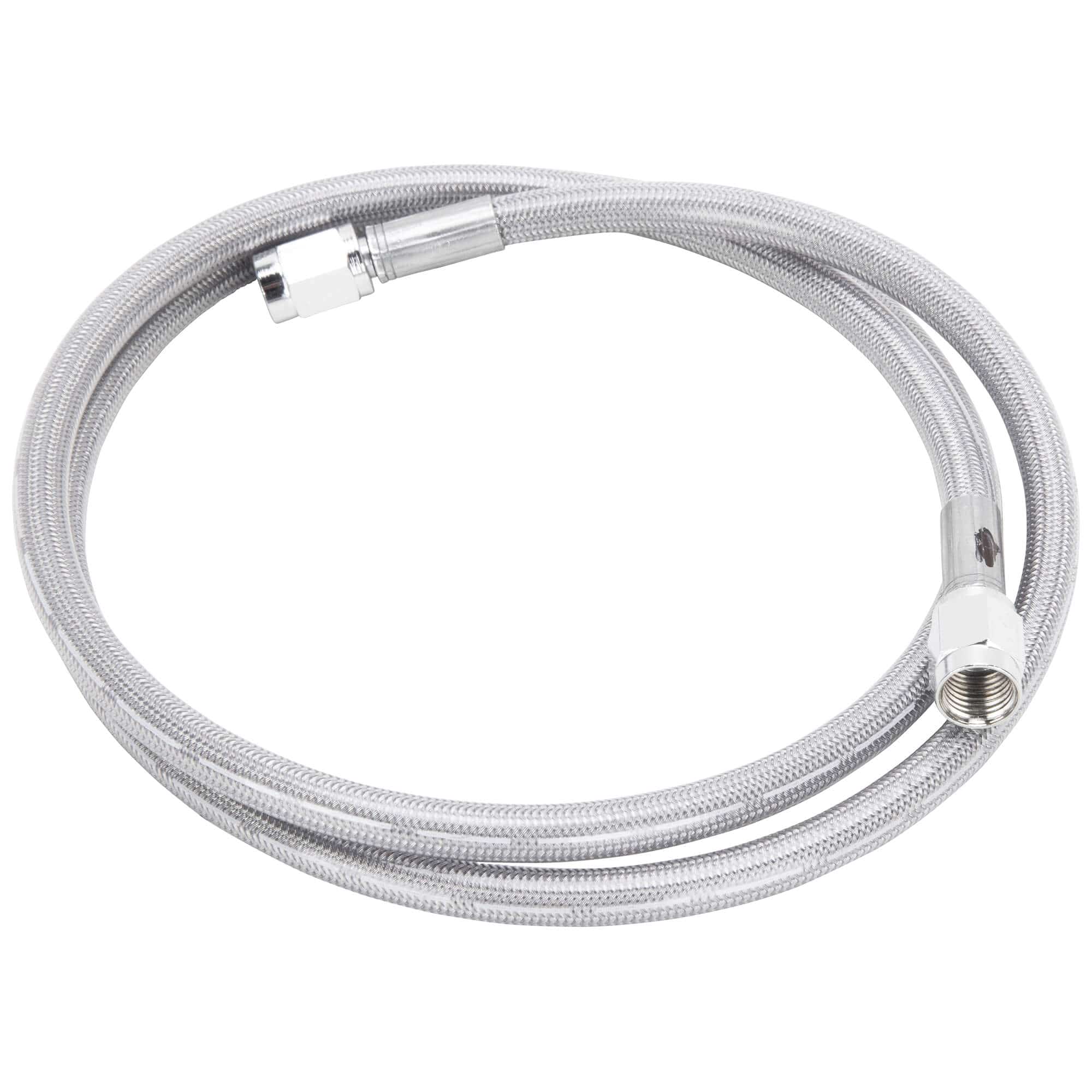 Universal Braided Stainless Brake Line - 11" - Clear Coated - Image 2