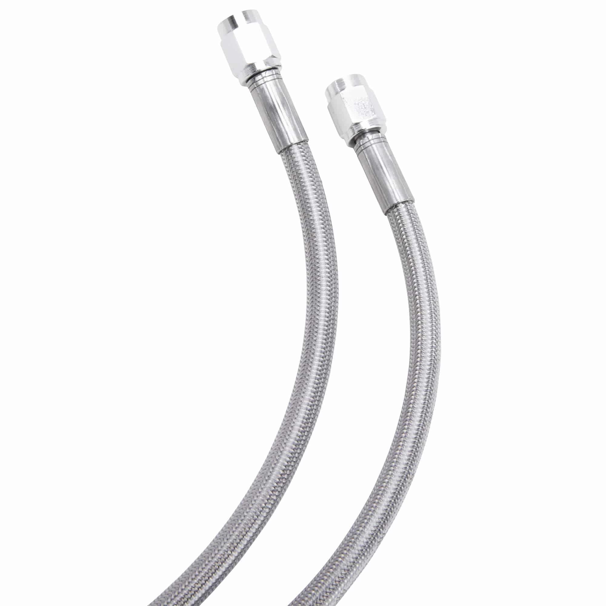Universal Braided Stainless Brake Line - 16" - Clear Coated - Image 4