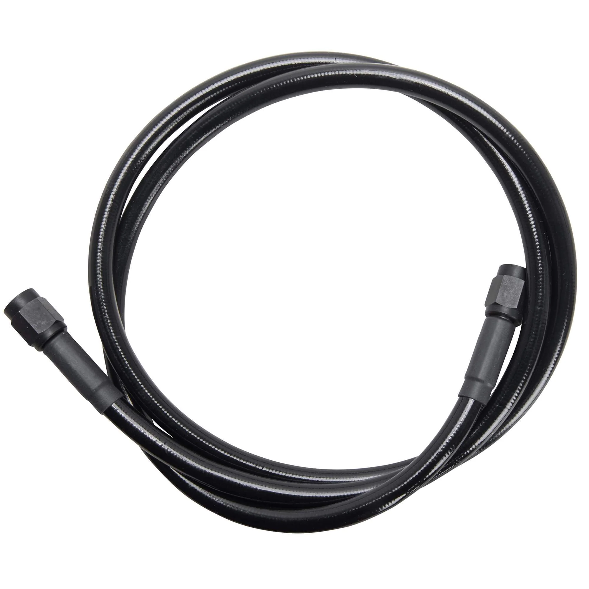 Universal Braided Stainless Brake Line - 17" - Ebony