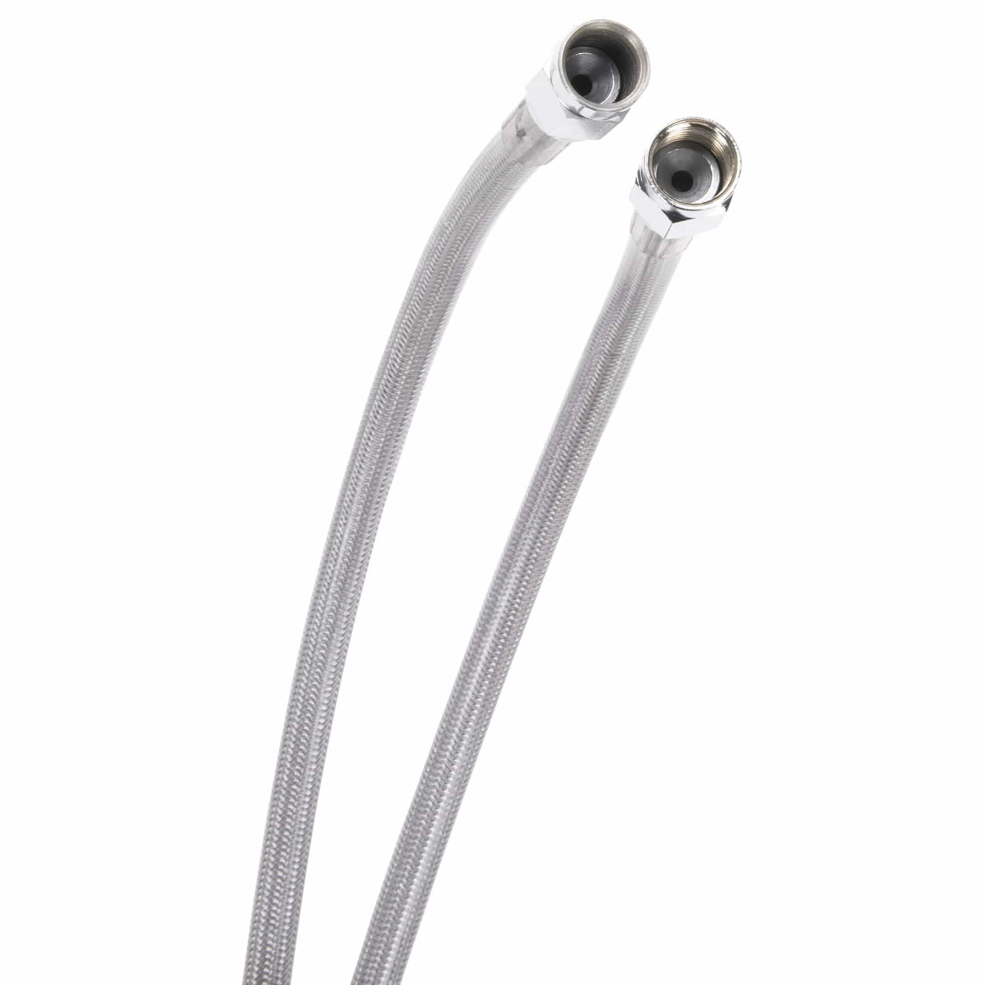 Universal Braided Stainless Brake Line - 18" - Clear Coated - Image 3