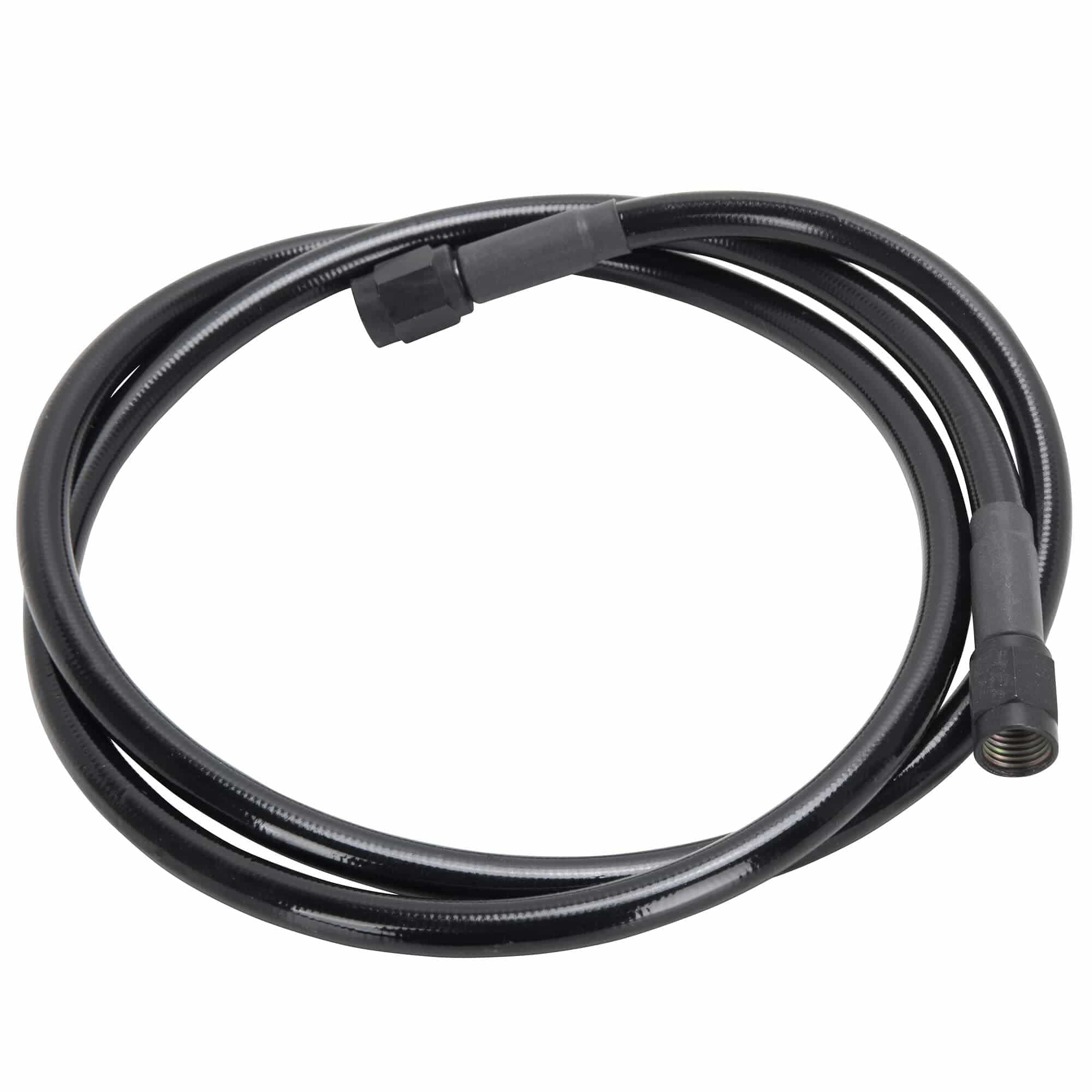Universal Braided Stainless Brake Line - 18" - Ebony - Image 2