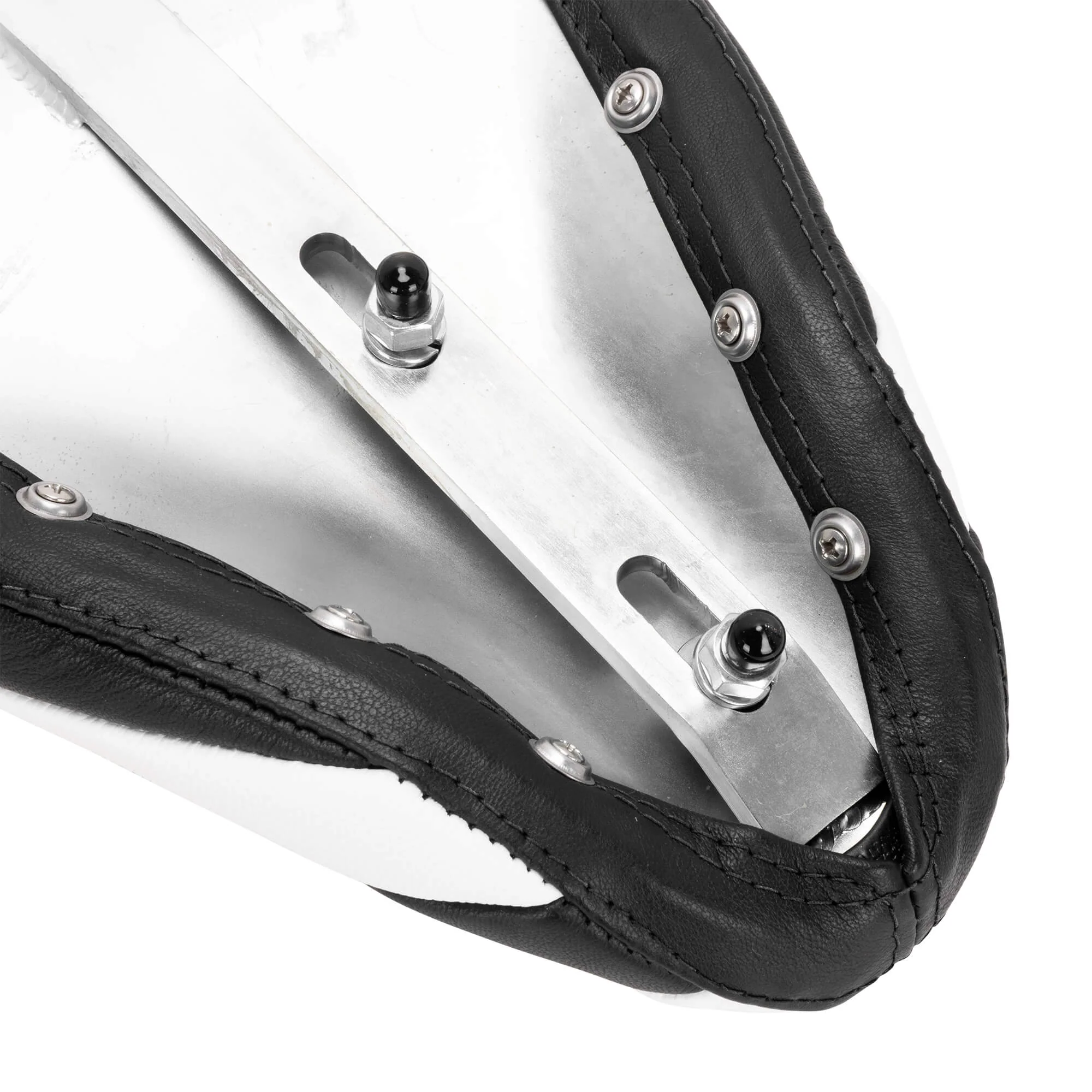 Bates Style 1 inch Tuck-n-Roll Solo Seat - Black & White - Image 8