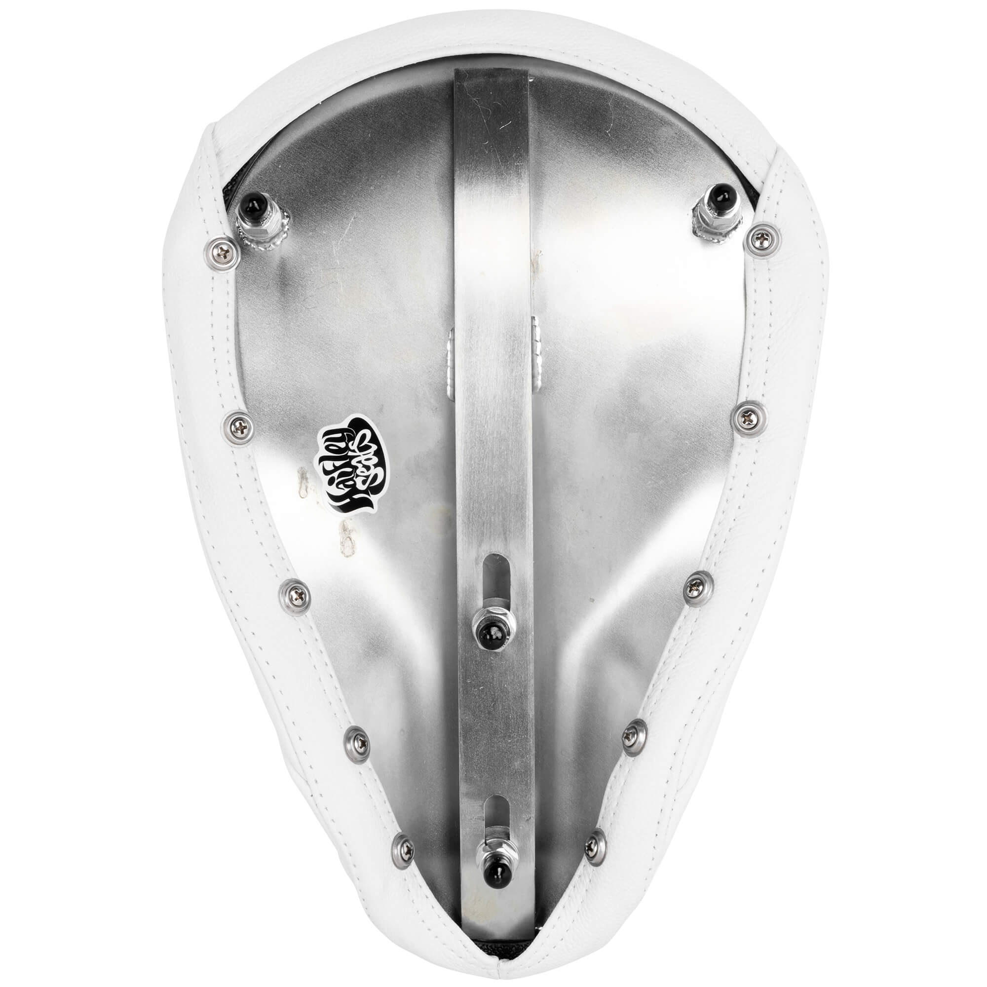 Bates Style 1 inch Tuck-n-Roll Solo Seat - White - Image 5
