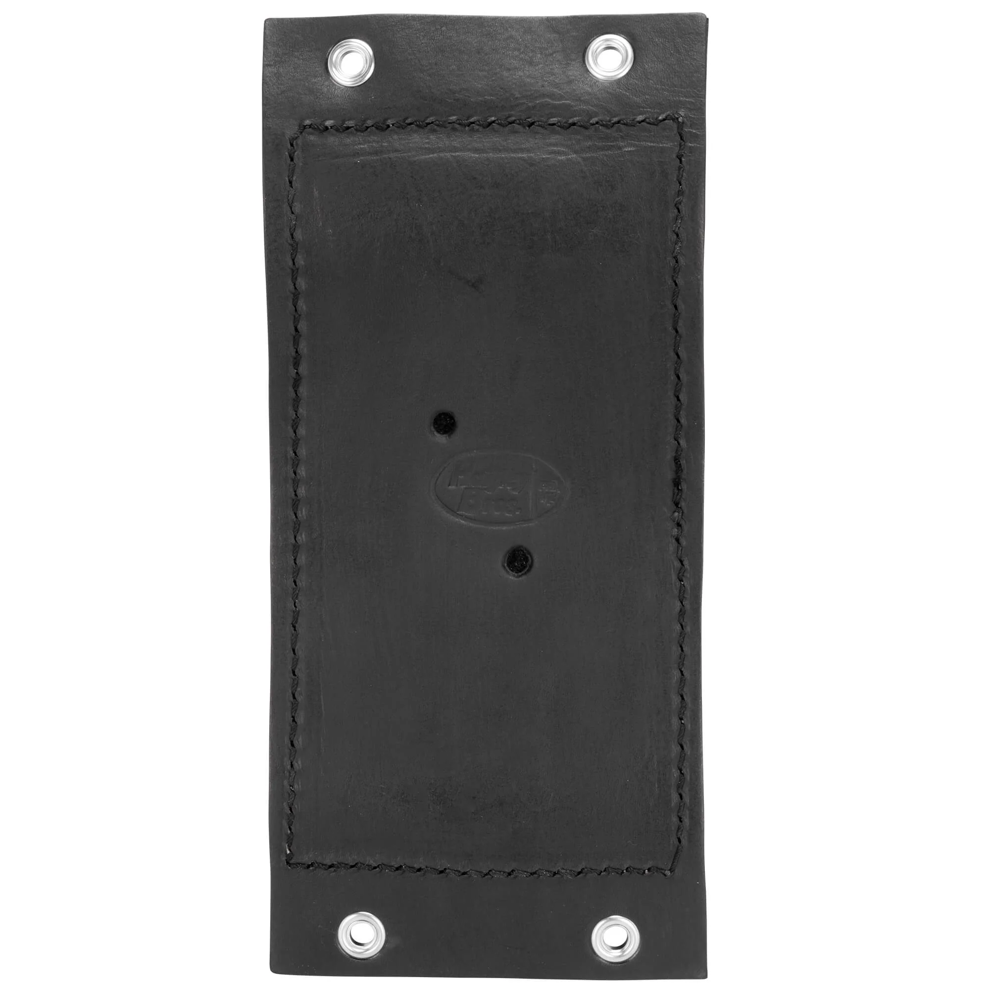 Bates Style Pillion P-Pad - Horizontal Pleat - Black - Image 4