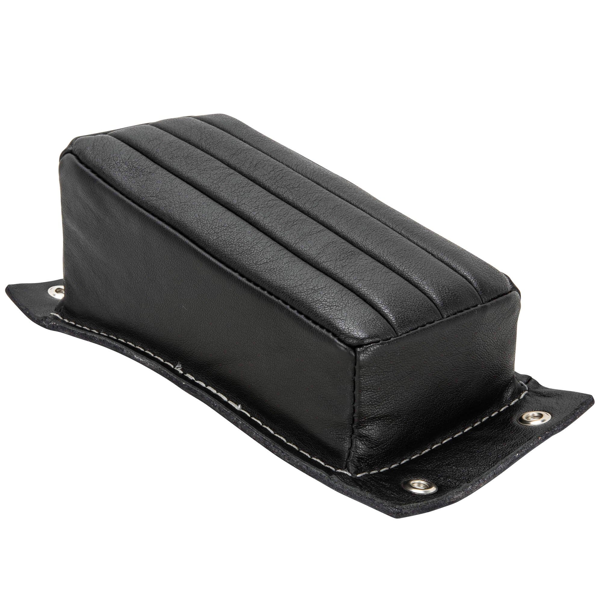 Bates Style Pillion P-Pad - Tuck-n-Roll - Black