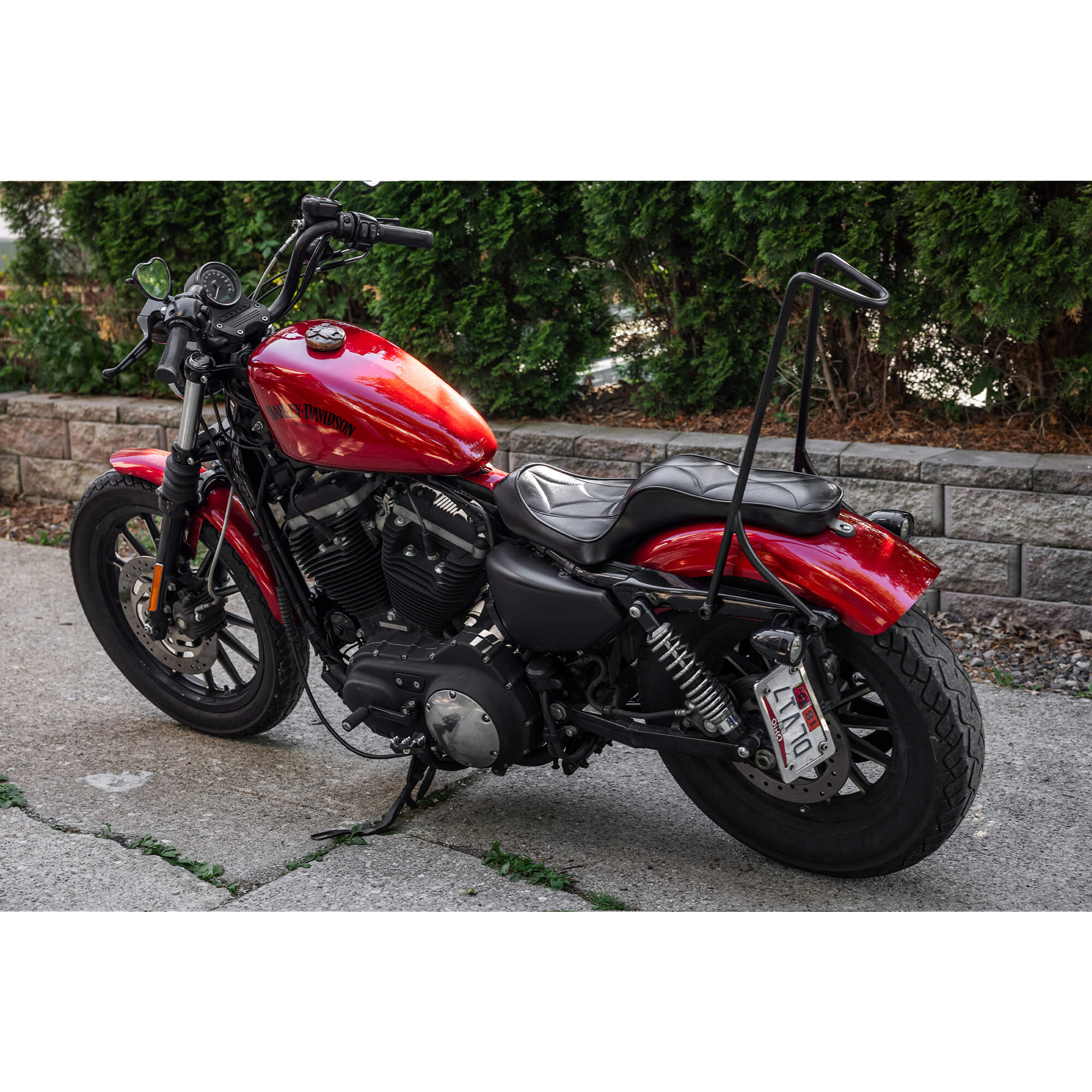 Cobra Seat - Black Diamond - 2004-2021 (Excl. 2007-09) Harley-Davidson Sportsters - Image 3