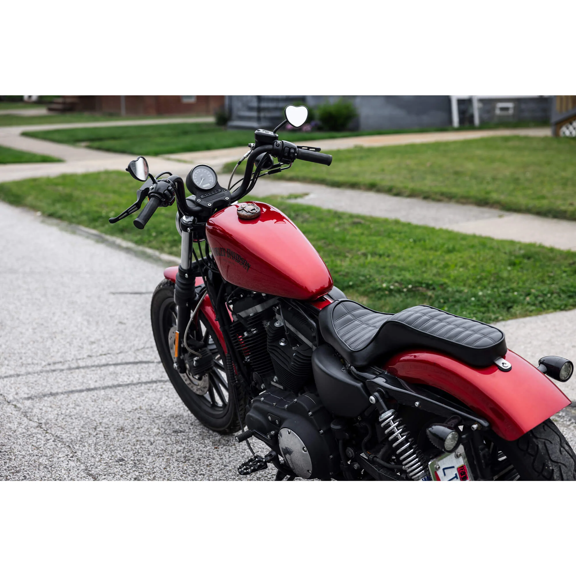 Cobra Seat - Black Pleated - 2004-2021 (Excl. 2007-09) Harley-Davidson Sportsters - Image 14