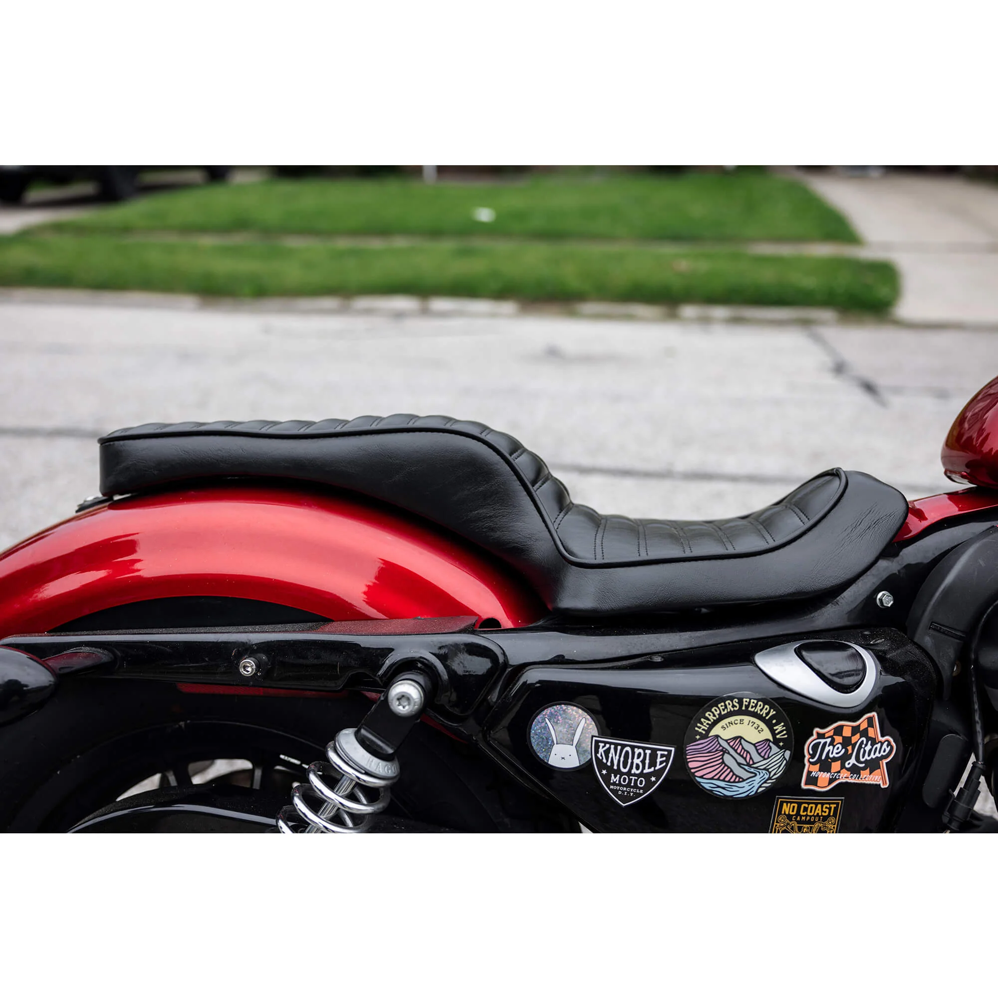 Cobra Seat - Black Pleated - 2004-2021 (Excl. 2007-09) Harley-Davidson Sportsters - Image 17