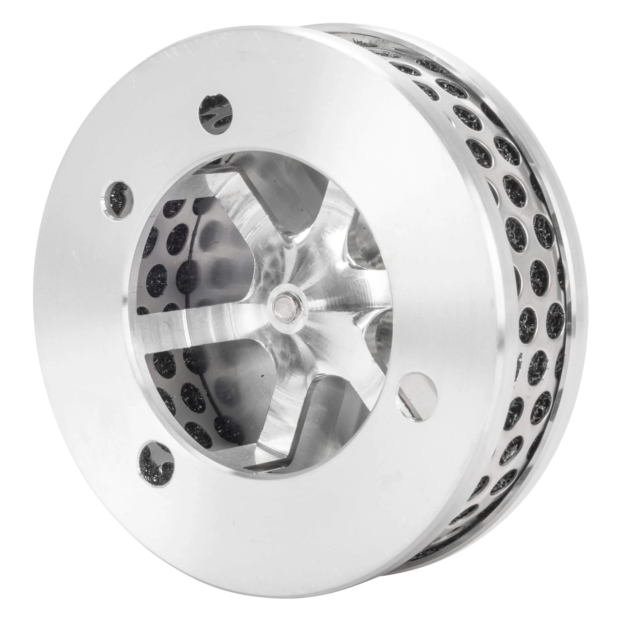 Flatty 4" Air Cleaner CV Carburetor - Brushed Aluminum - Image 6