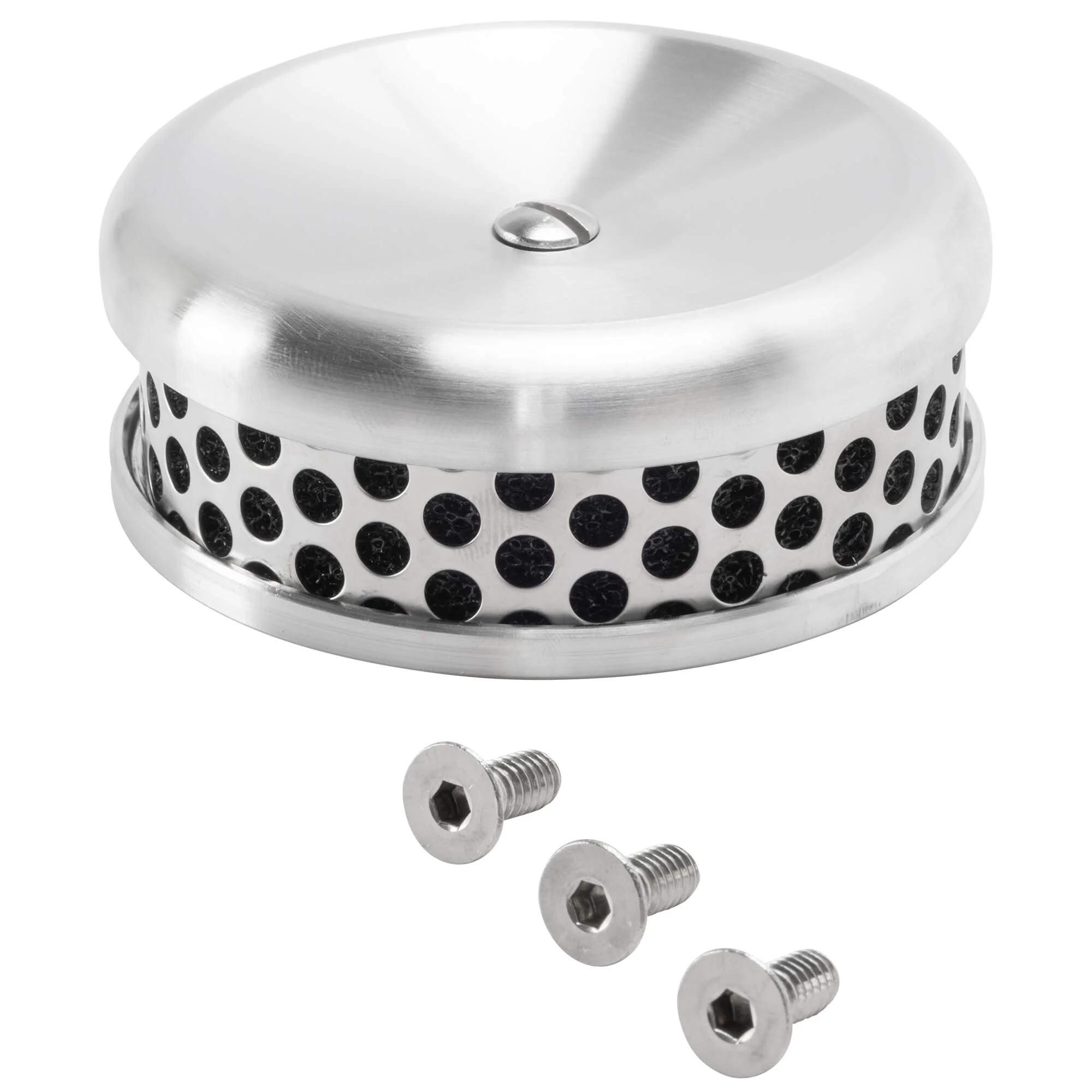 Watson 4" Air Cleaner S&S Super E/G Carburetor - Brushed Aluminum - Image 2