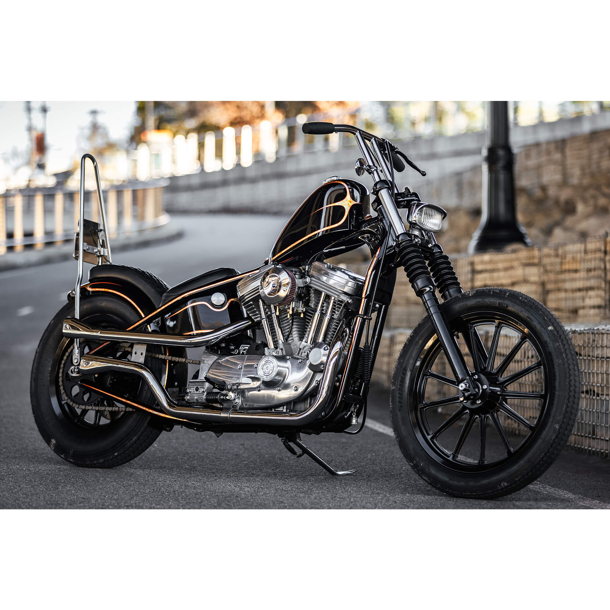 Horseshoe Oil Tank for Lowbrow Customs Weld-On Sportster Hardtails and Gasbox Full Frames - Image 17