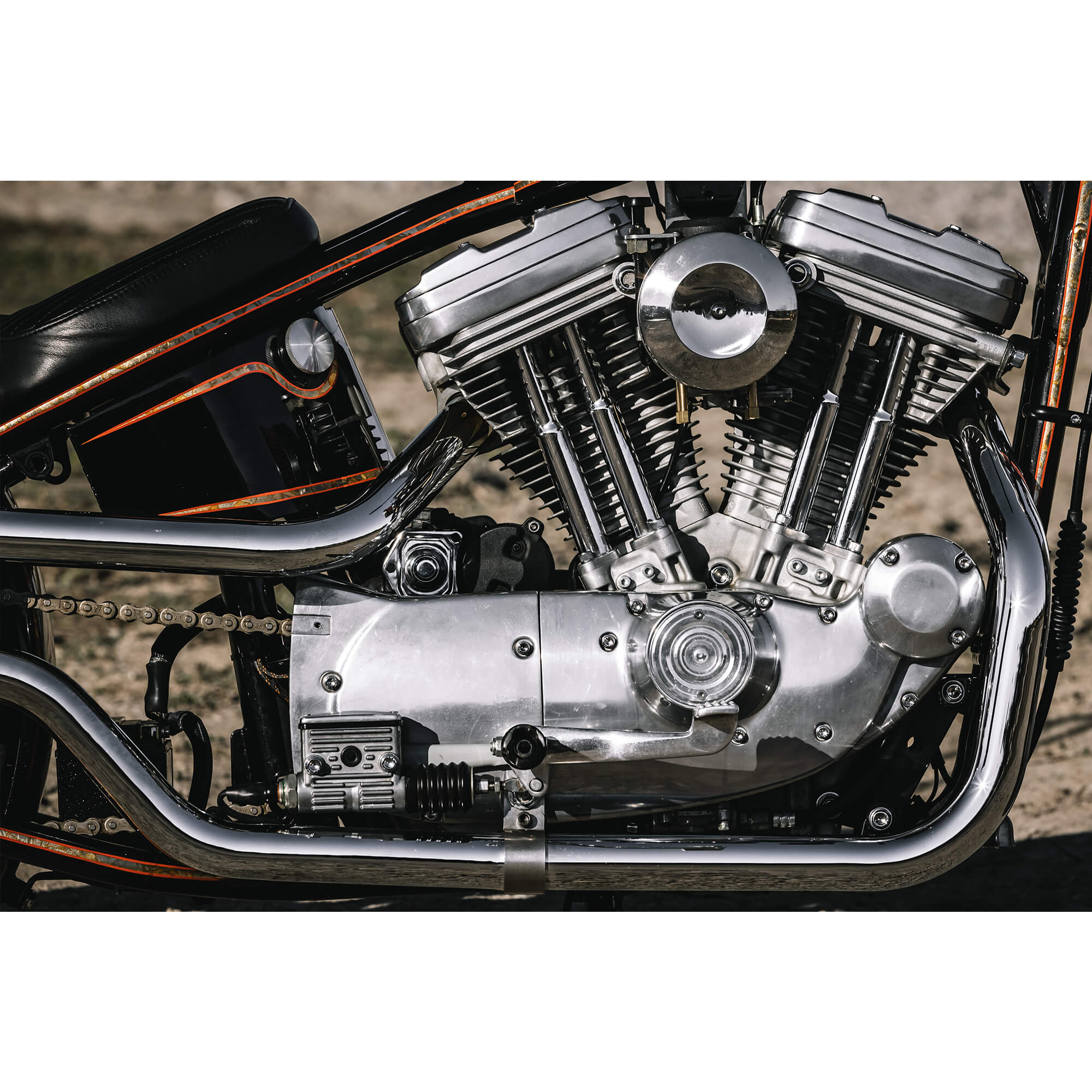 Horseshoe Oil Tank for Lowbrow Customs Weld-On Sportster Hardtails and Gasbox Full Frames - Image 20