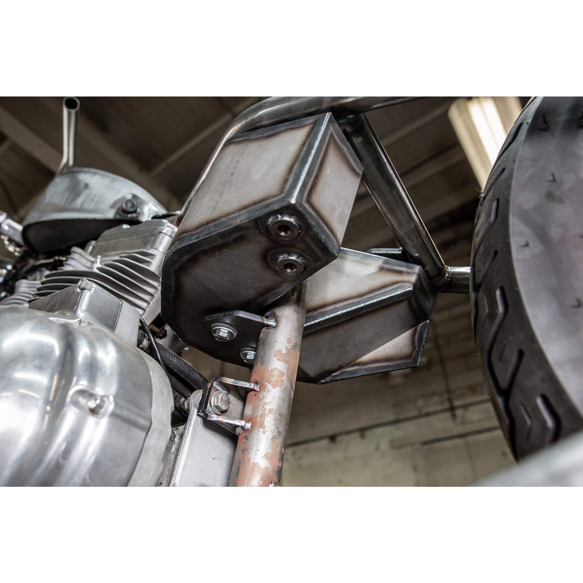 Horseshoe Oil Tank for Lowbrow Customs Weld-On Sportster Hardtails and Gasbox Full Frames - Image 22