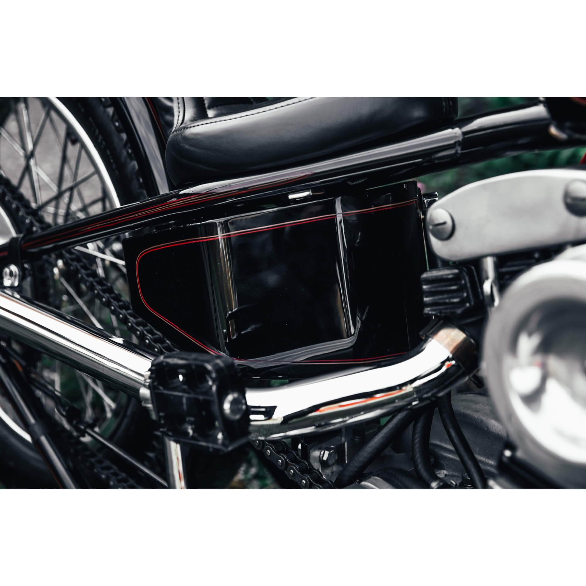 Horseshoe Oil Tank for Lowbrow Customs Weld-On Sportster Hardtails and Gasbox Full Frames - Image 27