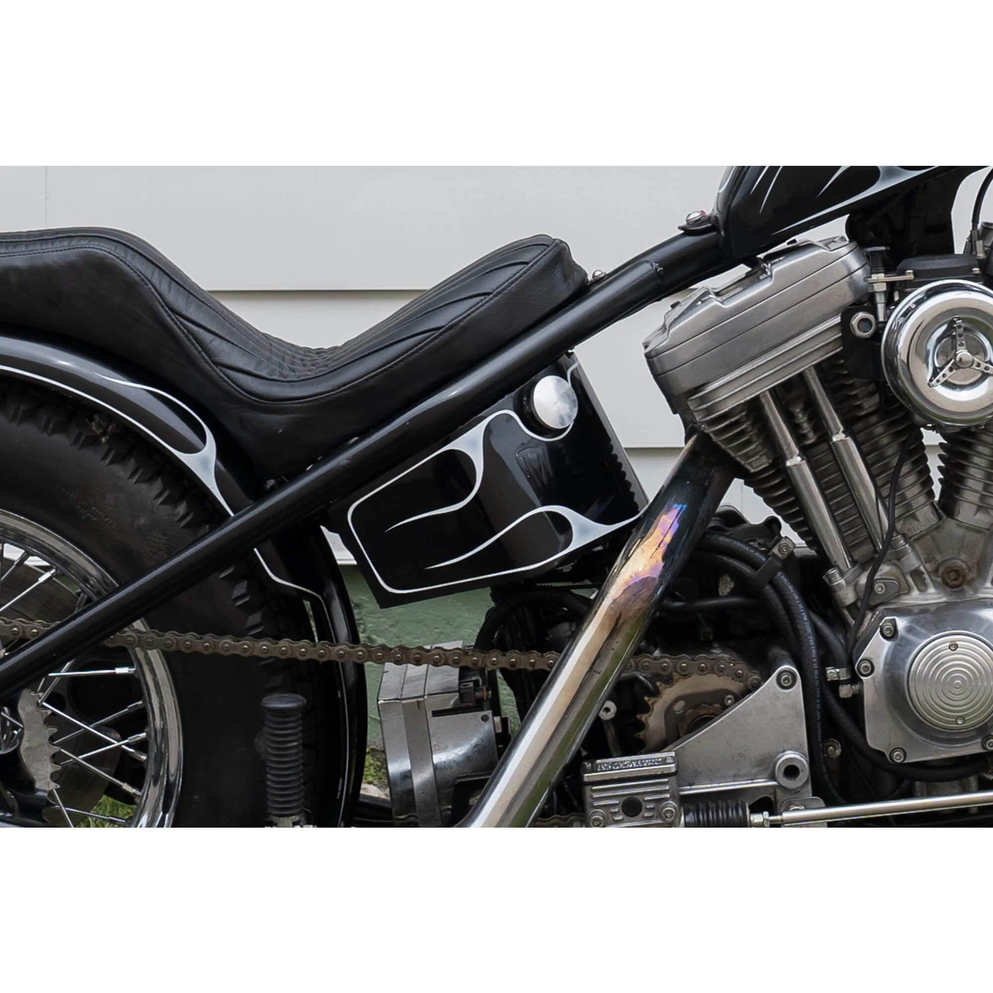 Horseshoe Oil Tank for Lowbrow Customs Weld-On Sportster Hardtails and Gasbox Full Frames - Image 29