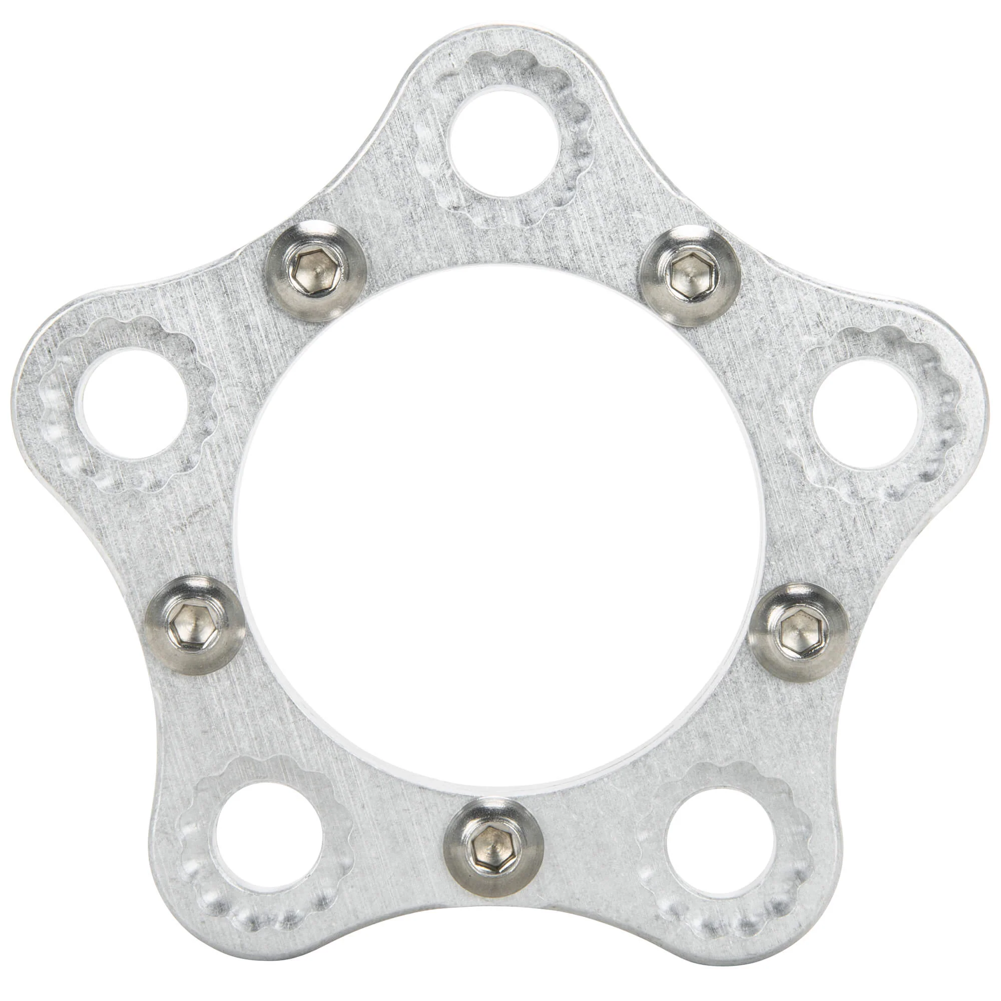 HHB Harley Davidson Sprocket Lock System - Raw Silver (Tumbled Finish) - Image 7