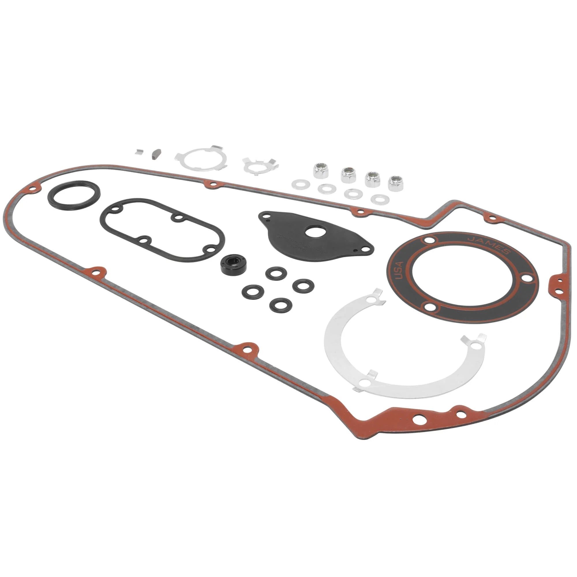 Primary Cover & Inspection Cover Gasket Kit 8-Hole Primary Cover 1965-1969 Harley-Davidson Big Twins - Image 3