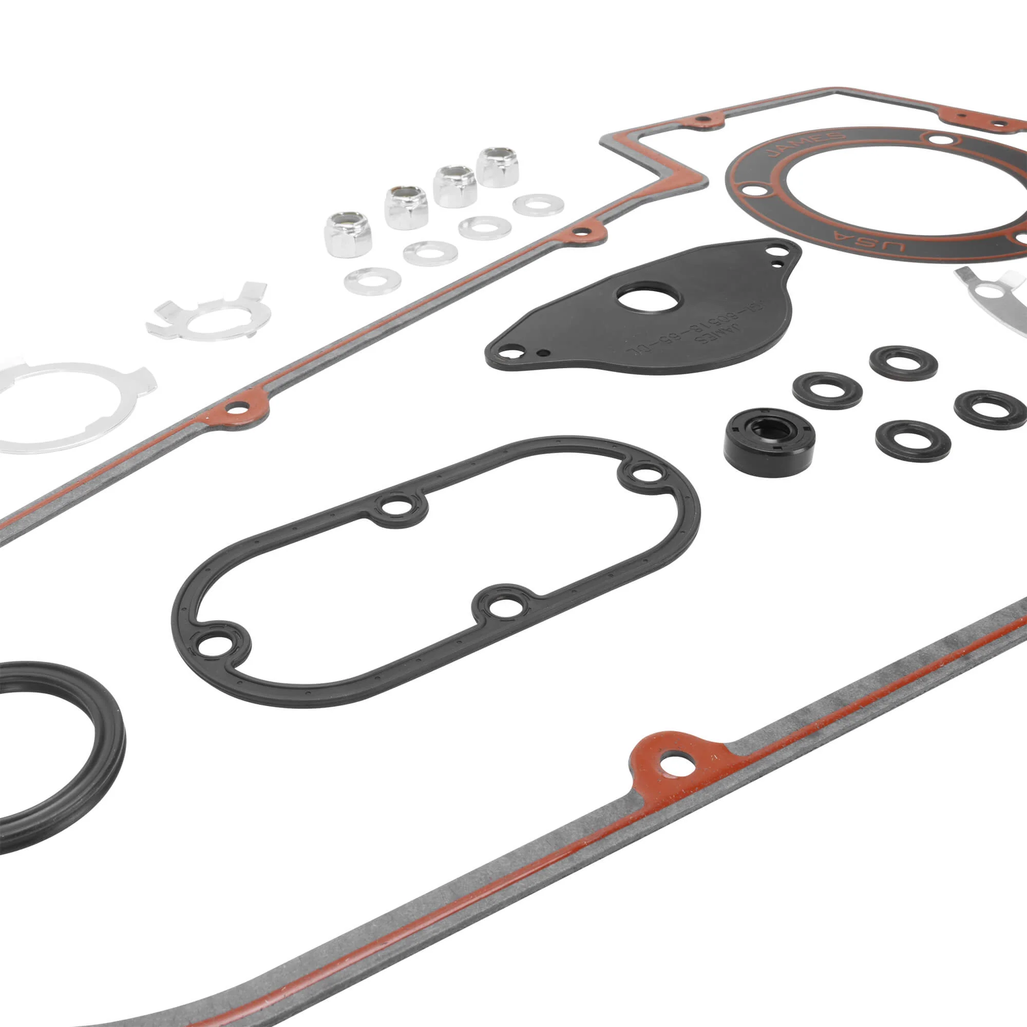 Primary Cover & Inspection Cover Gasket Kit 8-Hole Primary Cover 1965-1969 Harley-Davidson Big Twins - Image 5