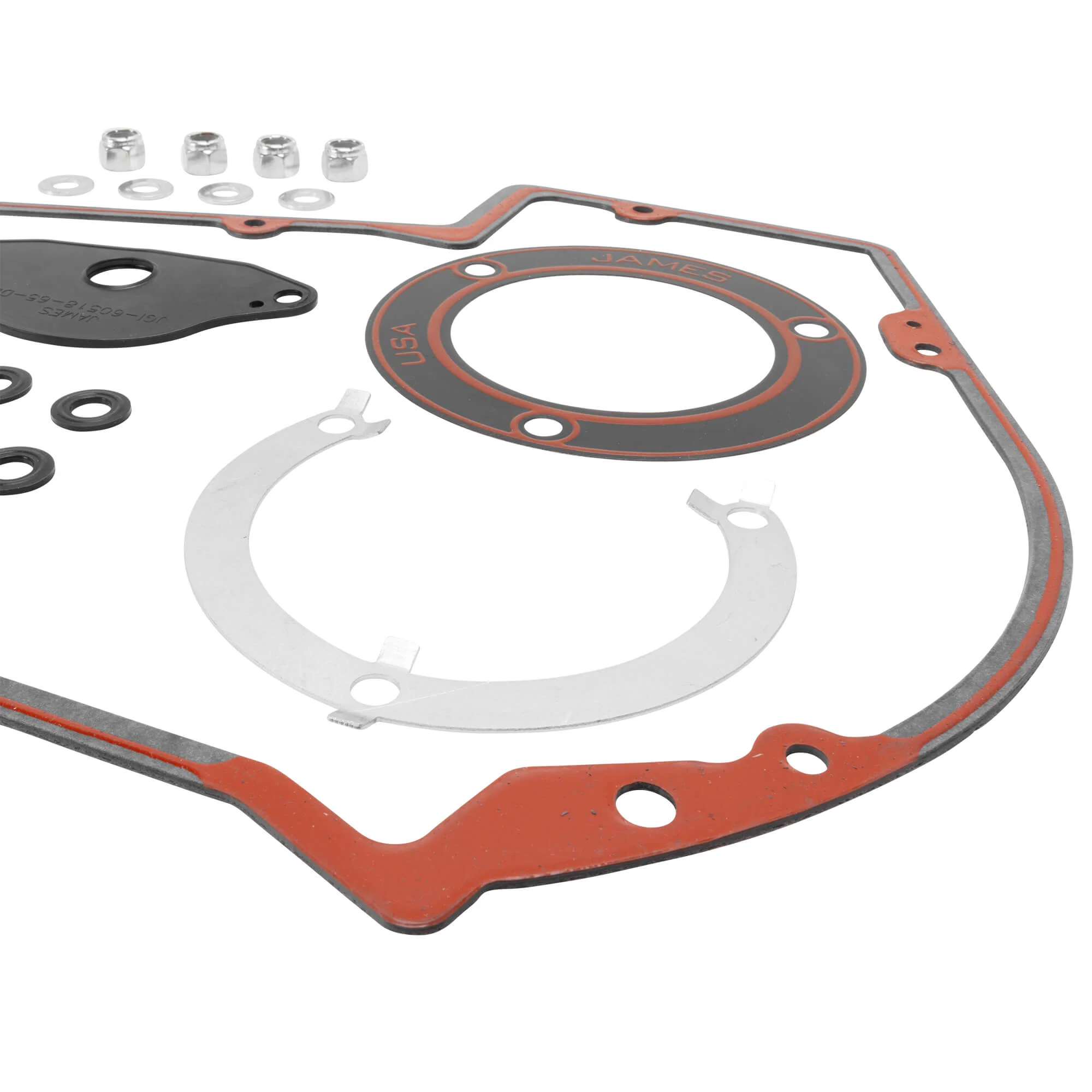 Primary Cover & Inspection Cover Gasket Kit 8-Hole Primary Cover 1965-1969 Harley-Davidson Big Twins - Image 6
