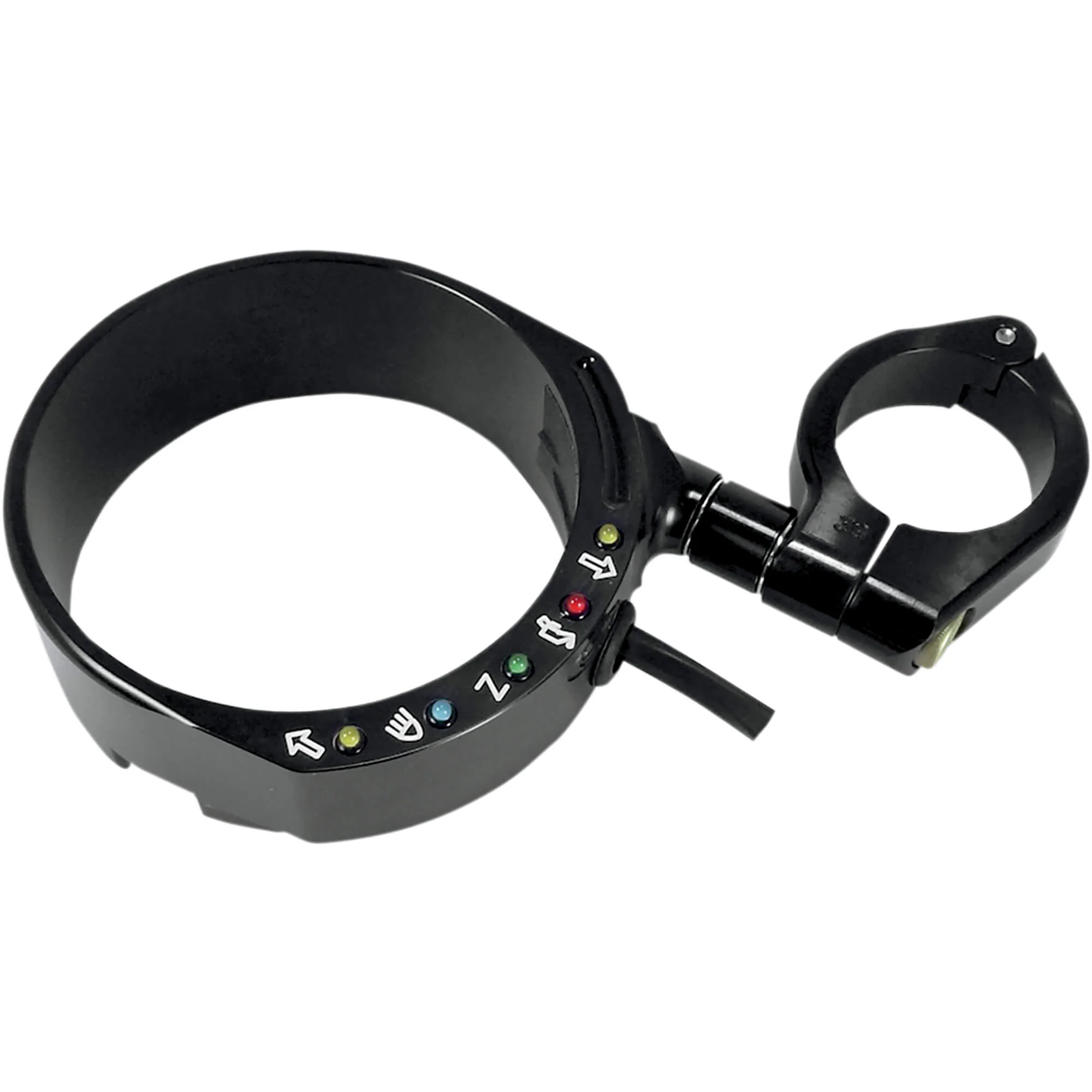 Speedometer Side Mount with Easy Mount Clamp - Black - 1993-2013 Harley-Davidson Sportster XL 93-05 Dyna