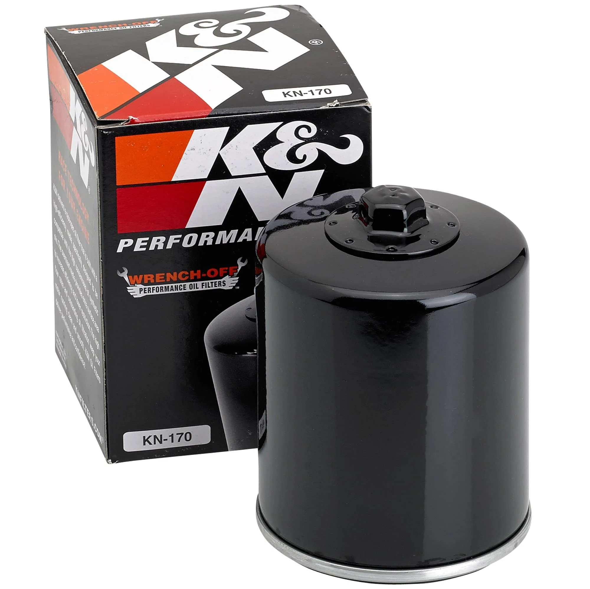Oil Filter - Black - Harley-Davidson Evolution Big Twin Harley and Sportster Models - K&N Part #KN-170