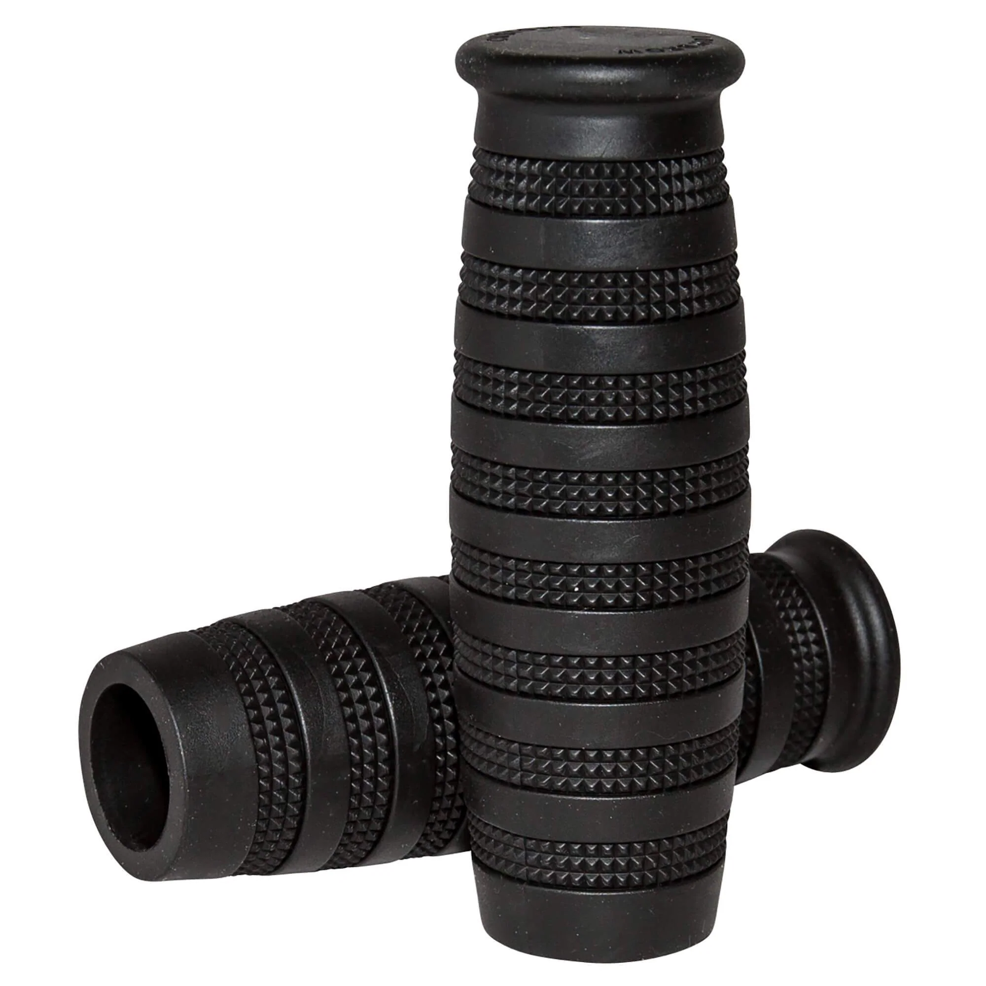Knurled Grips - Black - 7/8 inch