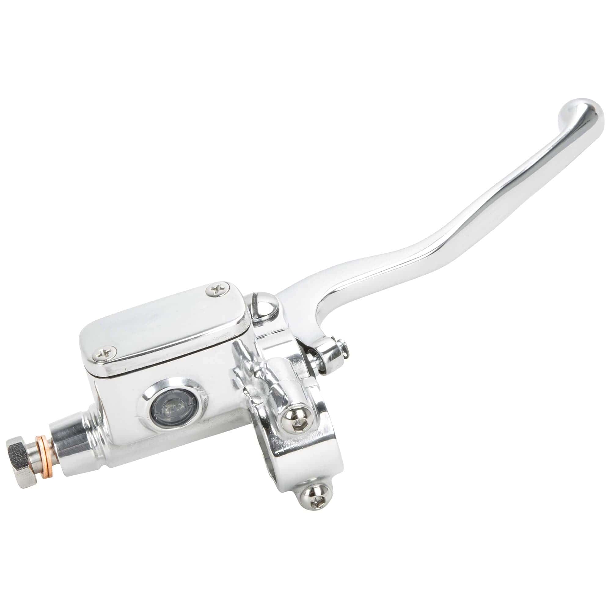 Grimeca Master Cylinder - Polished Aluminum - 1 inch Handlebars - 14mm piston